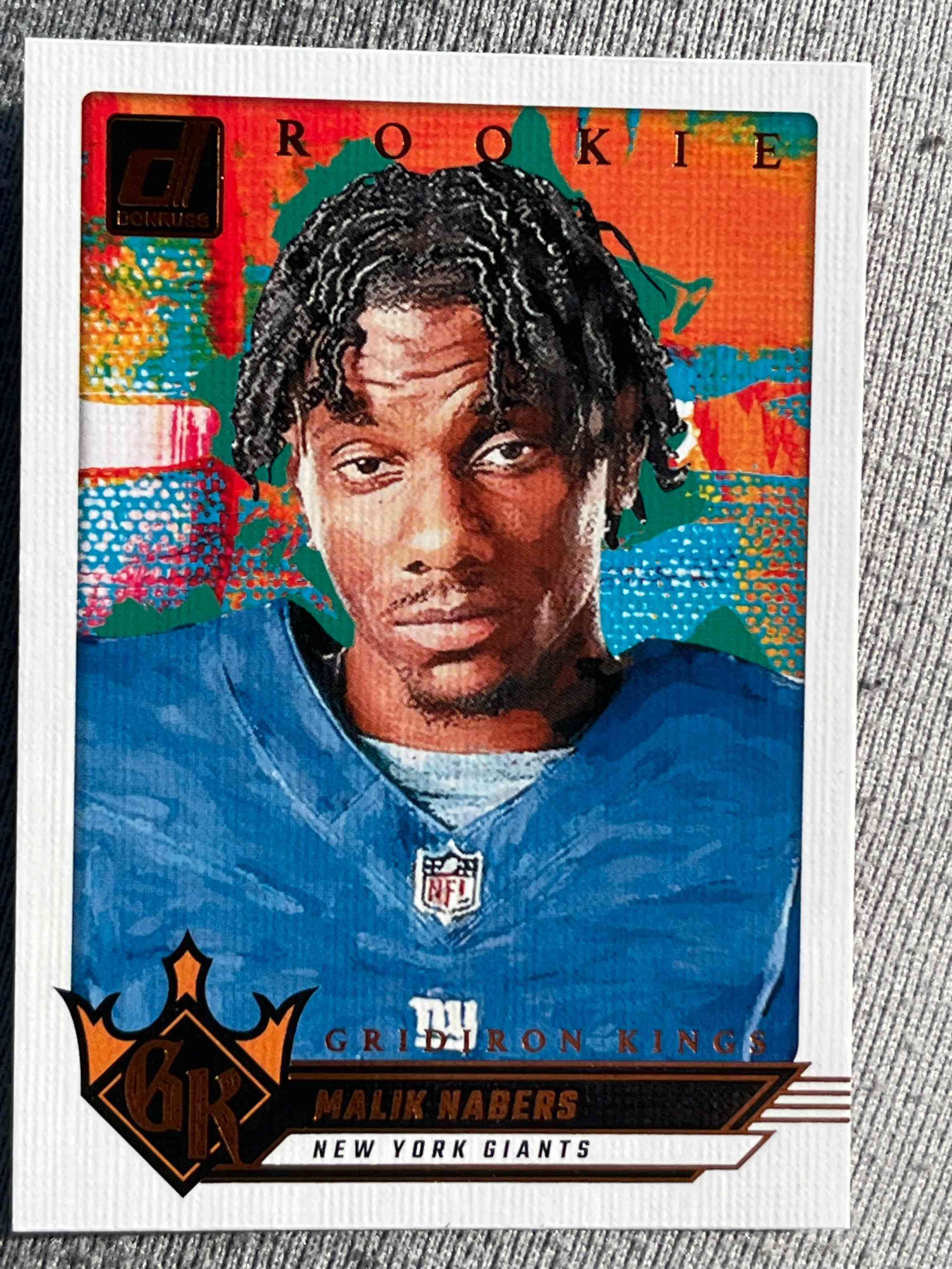 Image for 2024 panini donruss gridiron kings retro rookies malik nabers #11