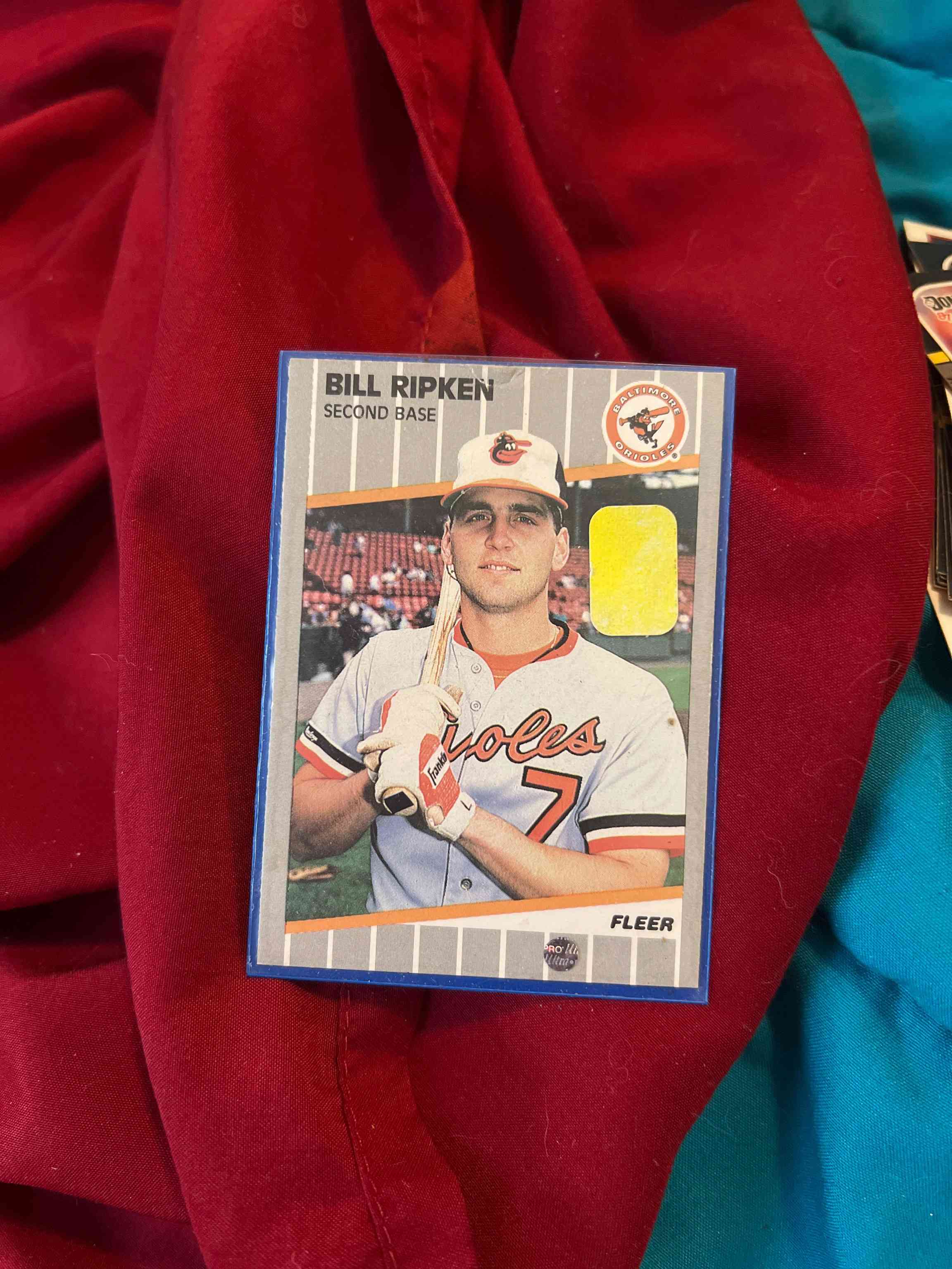 Image for 1989 fleer #616 billy bill ripken ff error f*** face variation baseball card