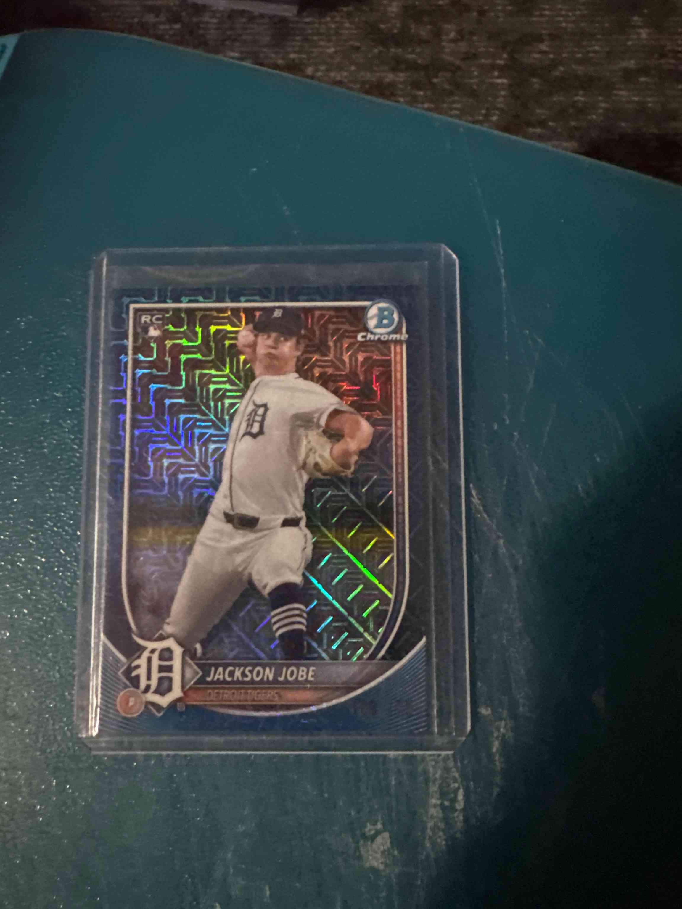 Image for 2025 bowman chrome mojo refractor jobe blue jackson #50 /150