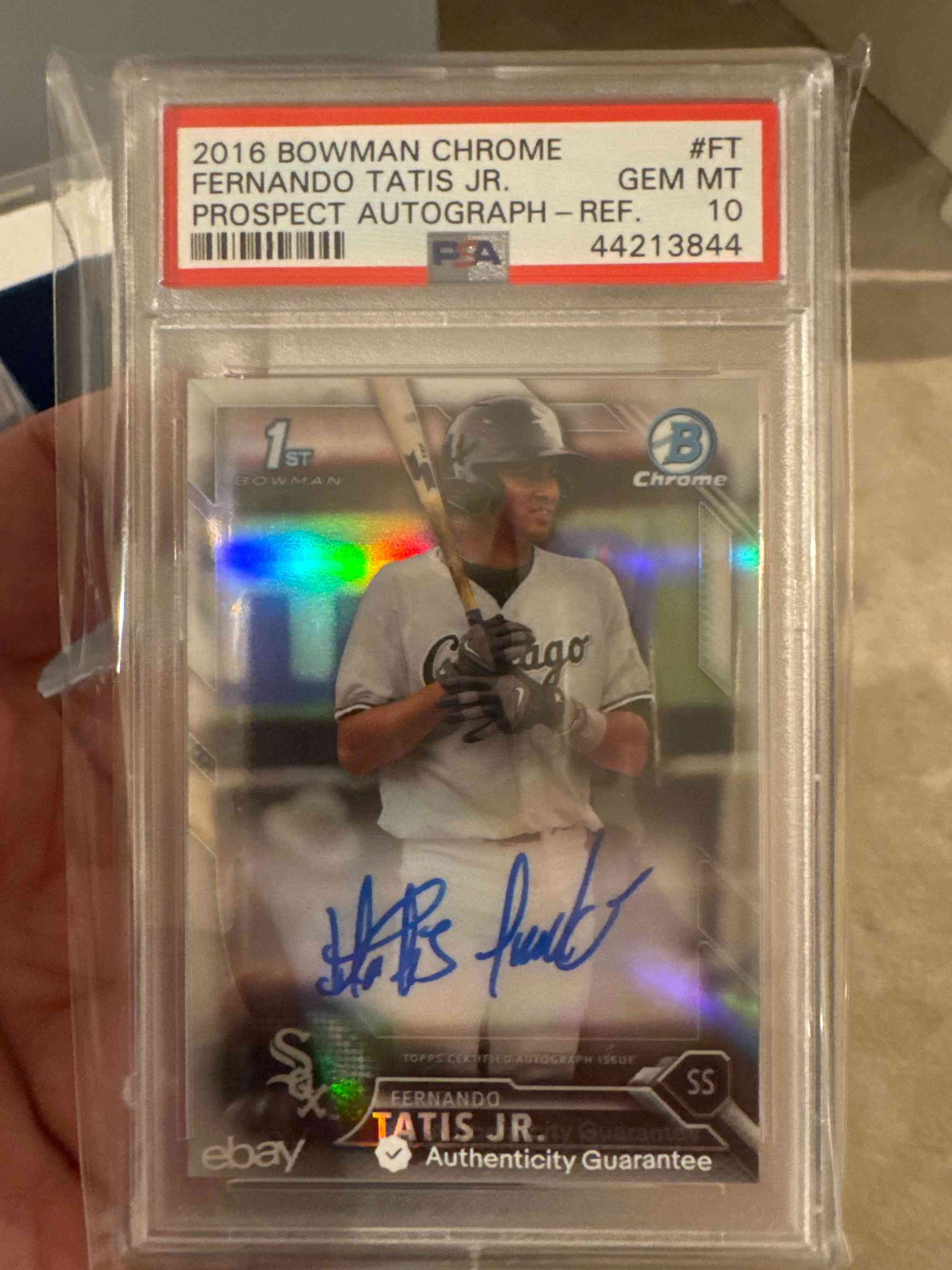 Image for 2016 fernando tatis bowman chrome refractor auto
