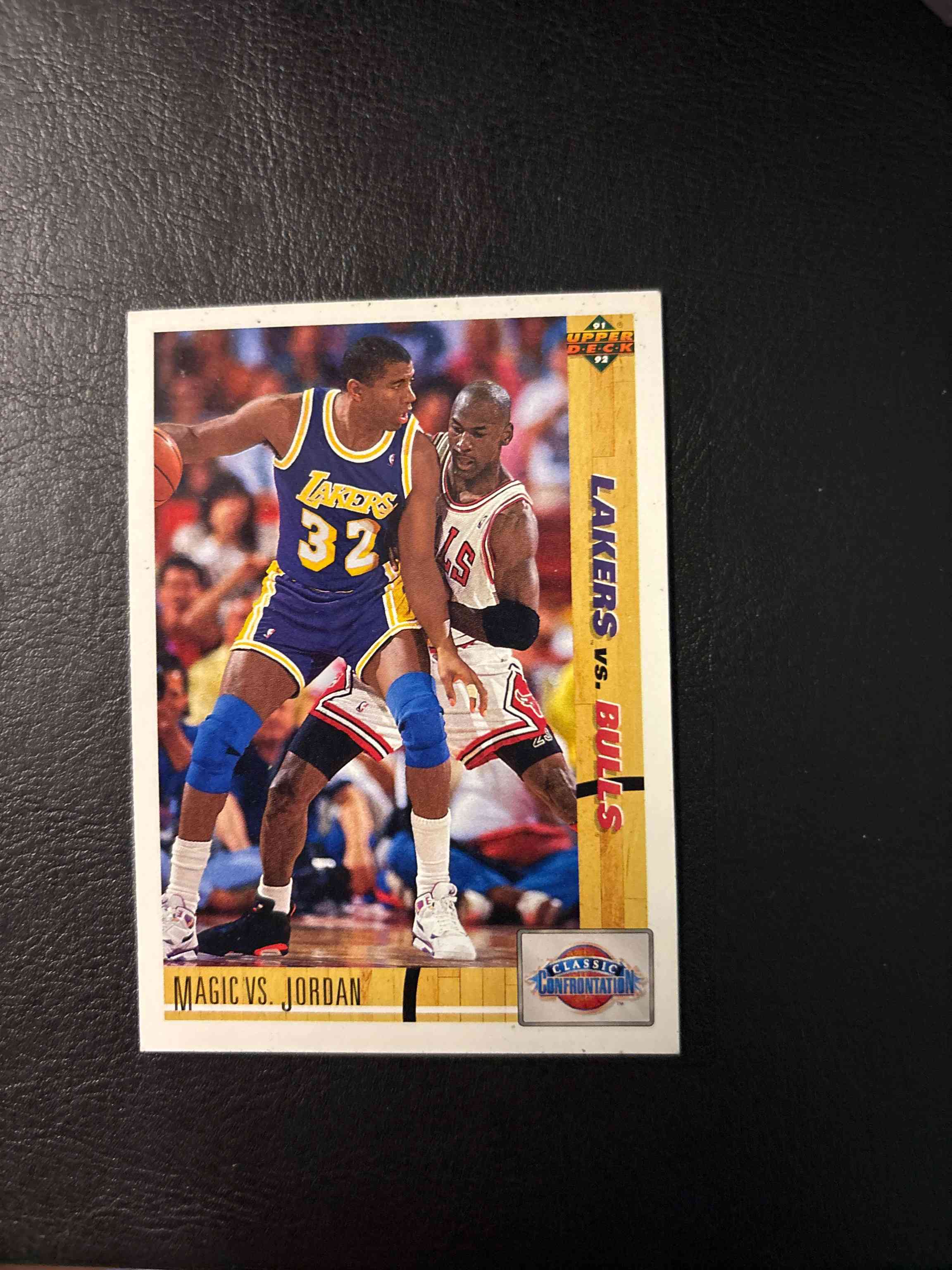 Image for michael jordan 1991 upper deck "classic confrontation" #34 psa-nm-mt 8