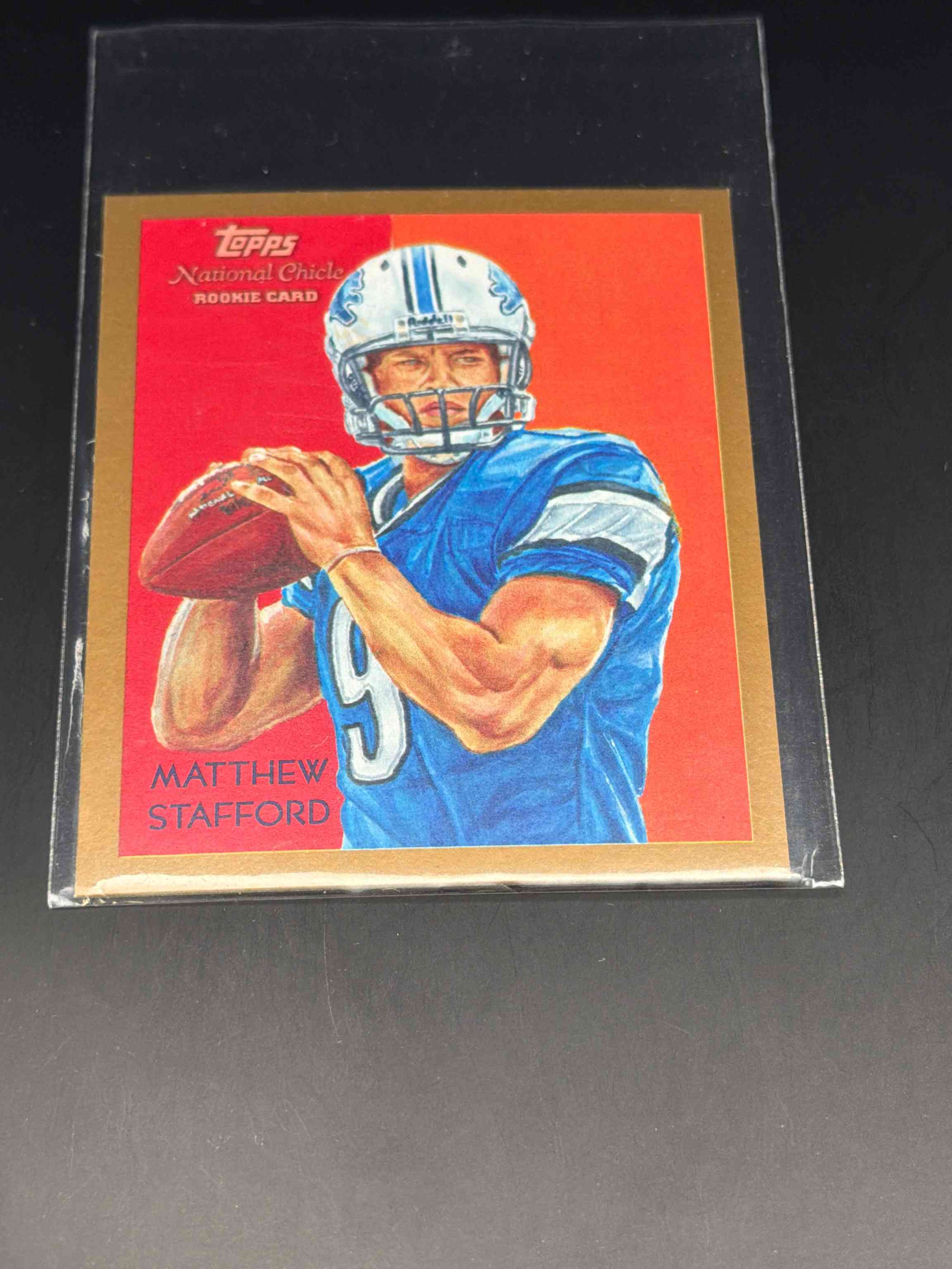 Image for 2009 topps chicle matthew stafford gold mini rookie card parallel ssp rc