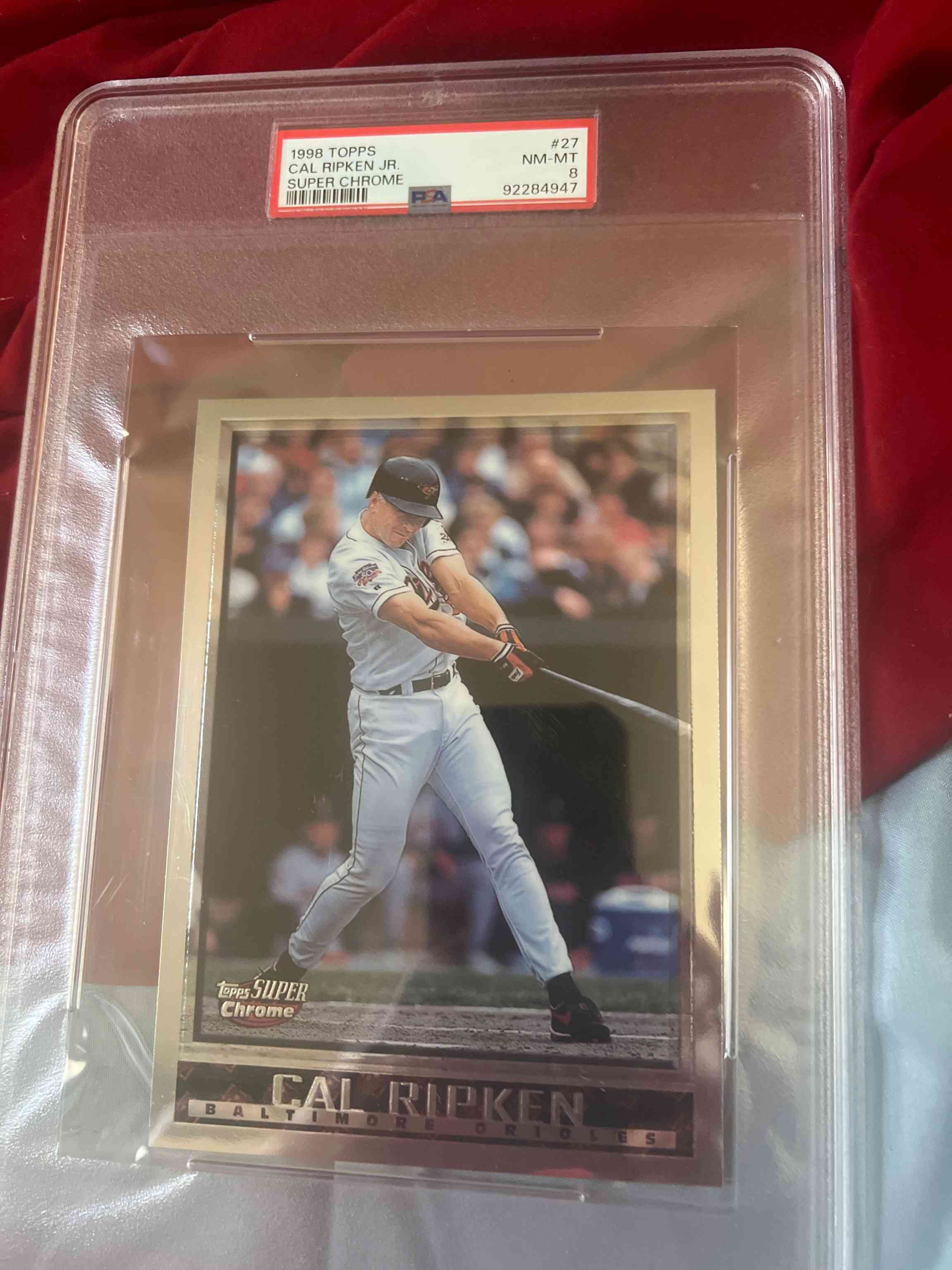 Image for 1998 topps #320 cal ripken hof psa 9 mint orioles