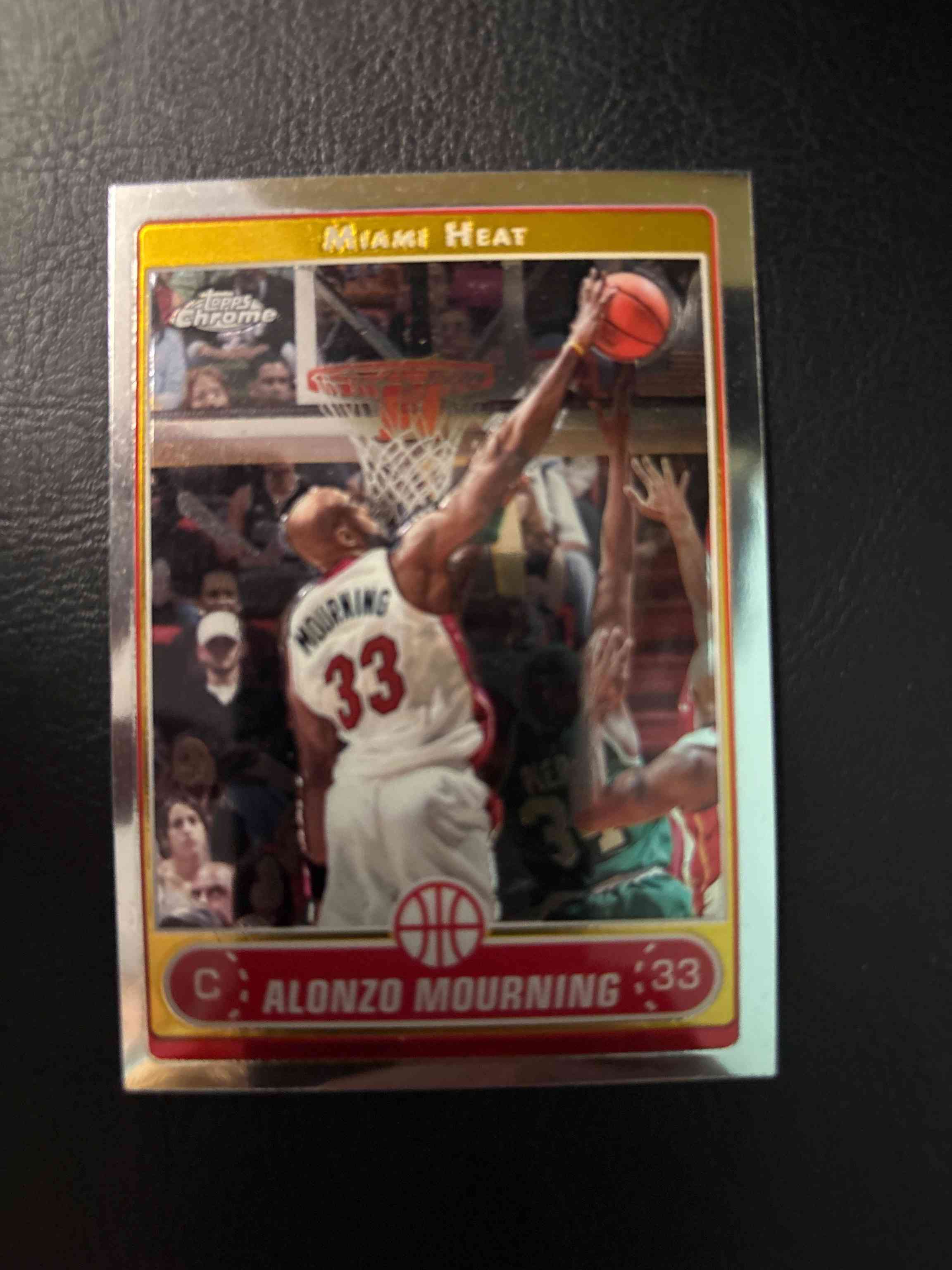 Image for 2006-07 topps chrome refractor alonzo mourning
