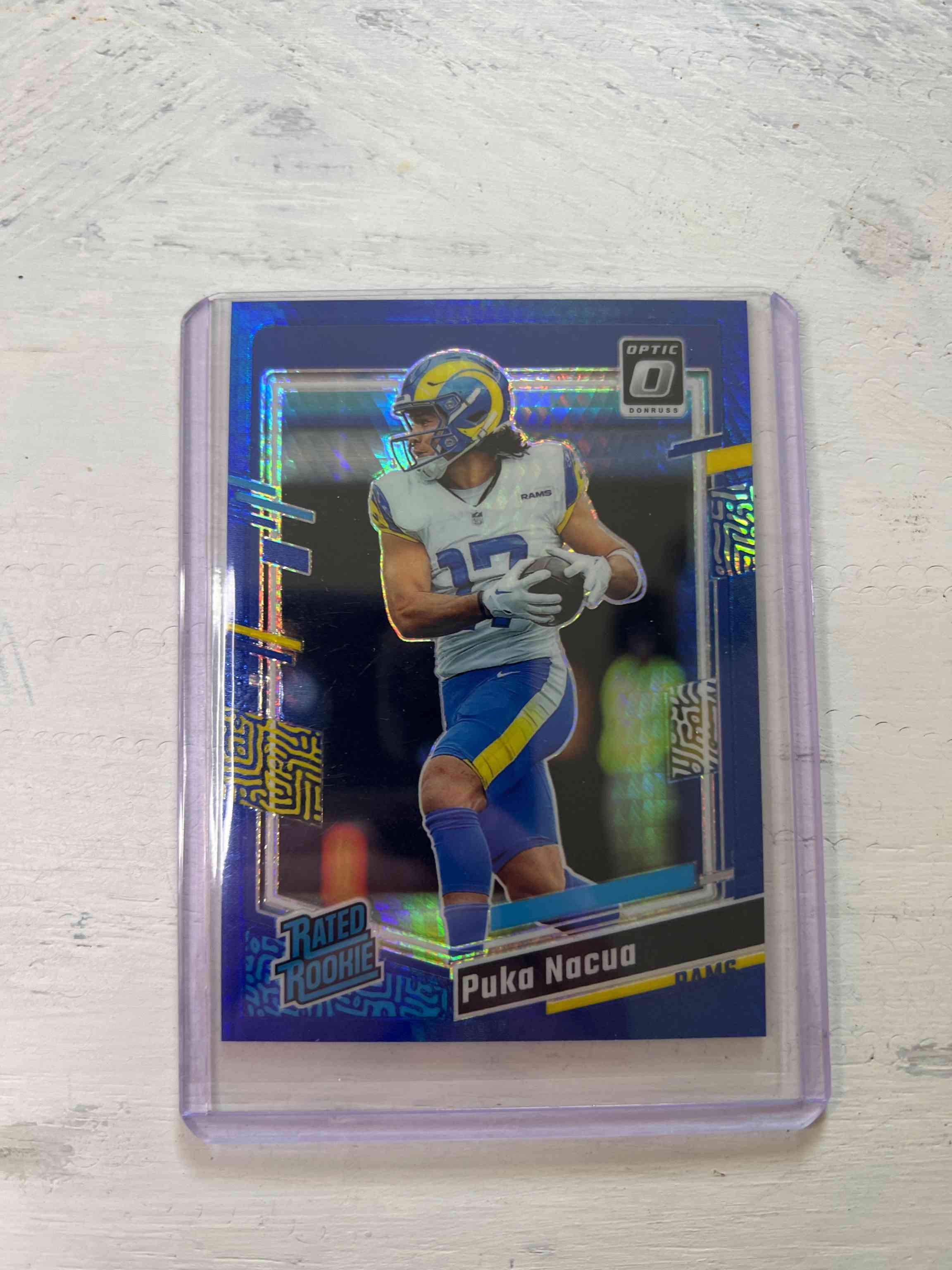 Image for 2023 Donruss Optic Puka Nacua Blue Hyper Prizm #238