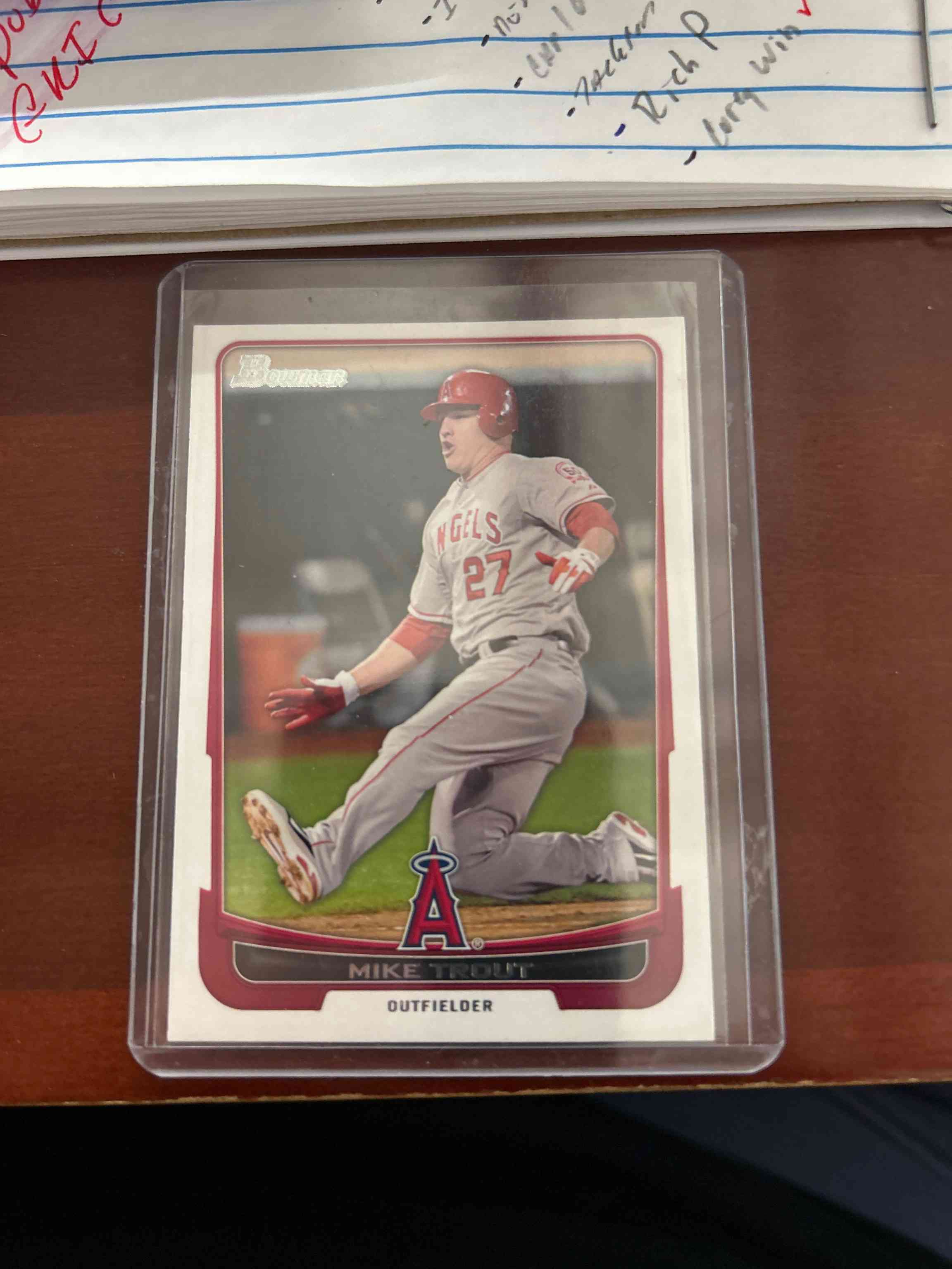 Image for 2012 bowman #34 mike trout psa 10 gem mint dead centered