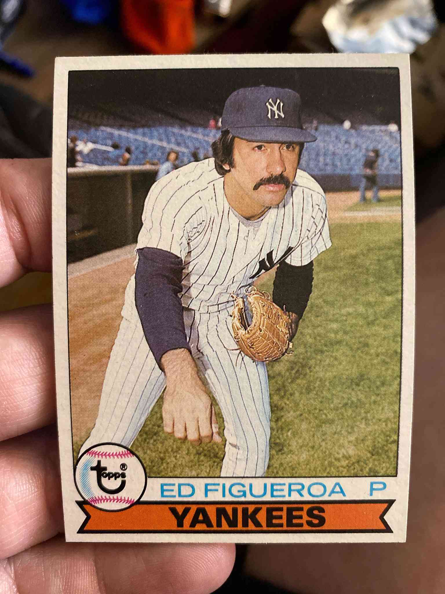 Image for ed figueroa new york yankees autographed 1979 topps #35 signed baseball card