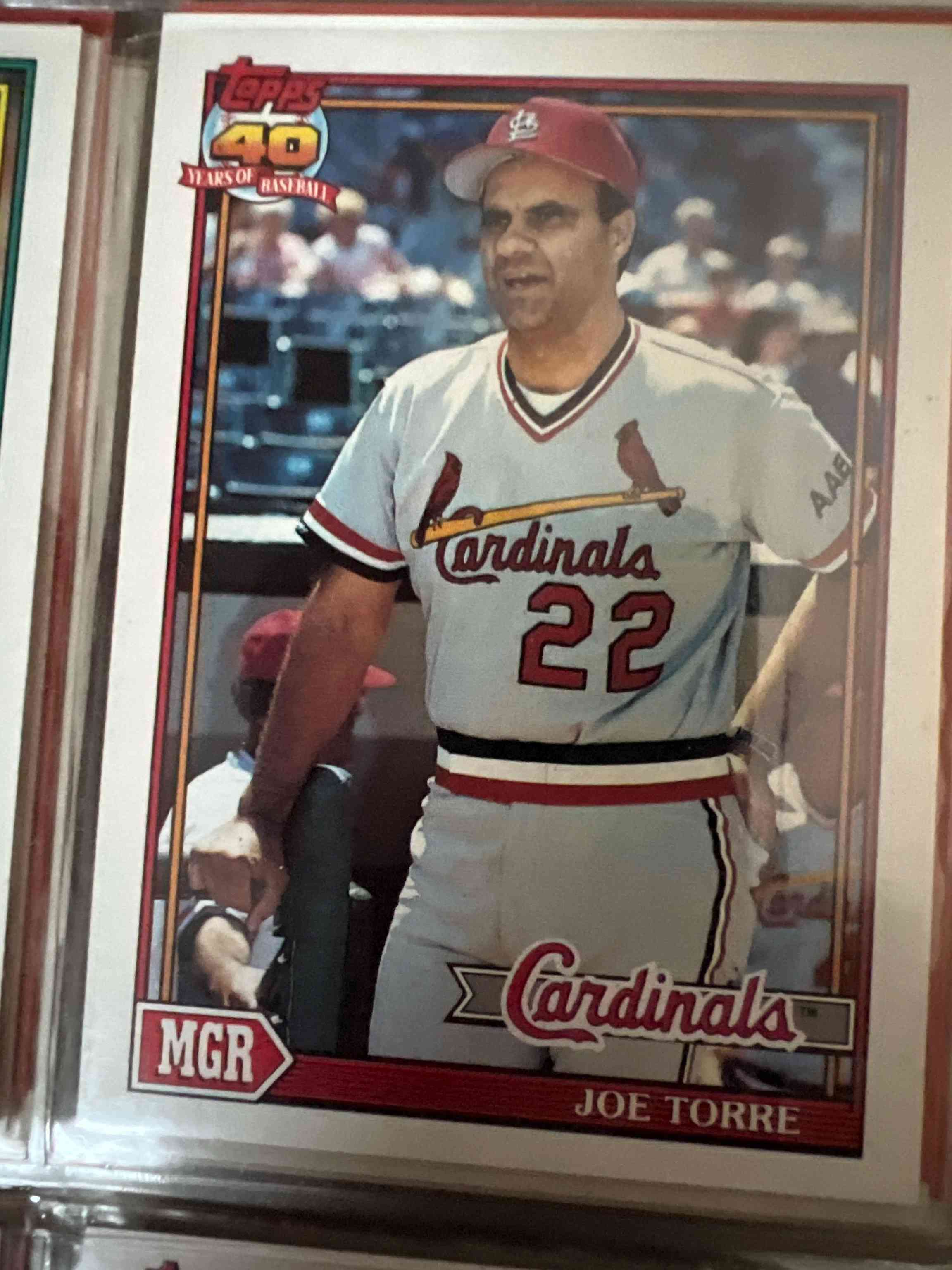 Image for 1991 Topps Desert Shield Joe Torre #351