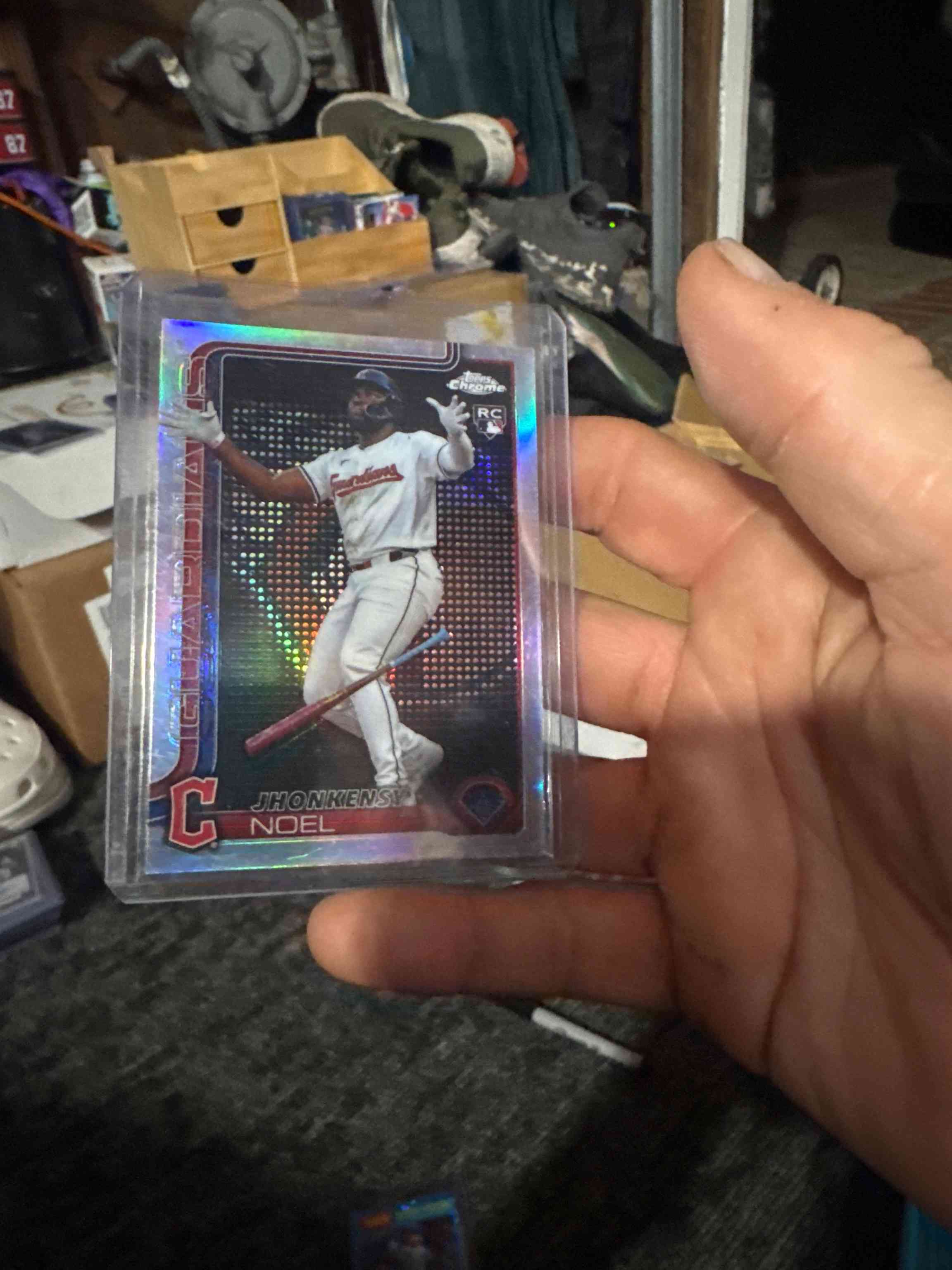 Image for 2025 topps chrome lightboard jhonkensy noel