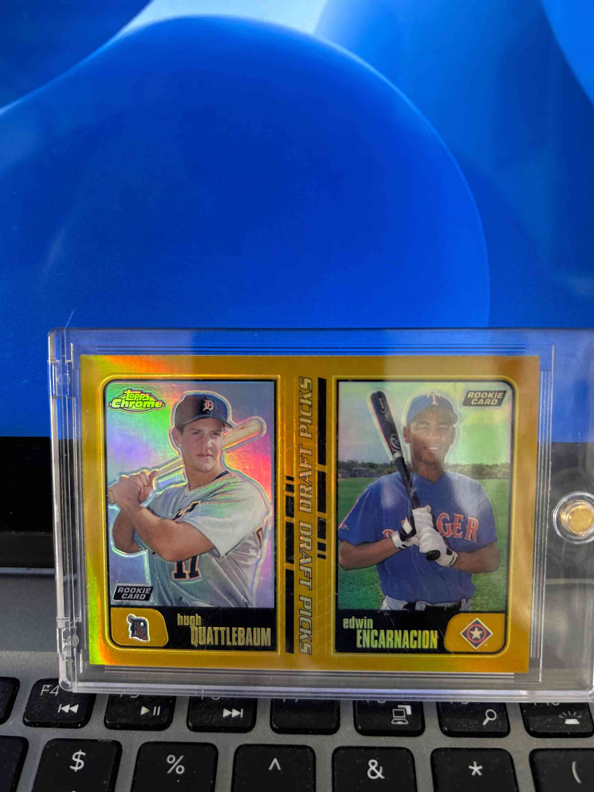 Image for 2001 topps chrome retrofractor #616 edwin encarnacion rookie card nm-mt