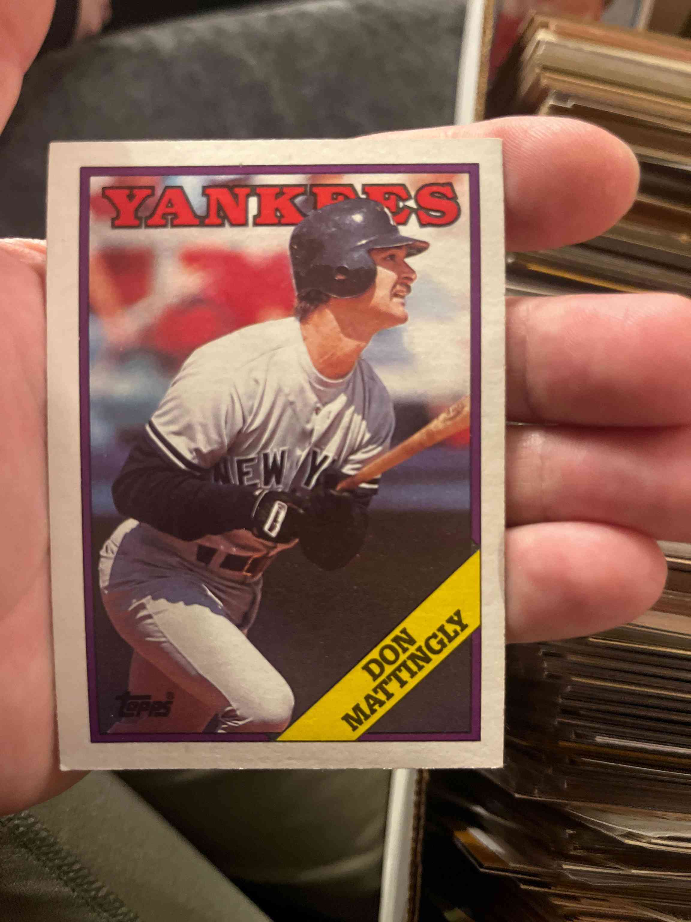 Image for 1988 topps graded #300 csg 8.5 nm/mint+ don mattingly yankees