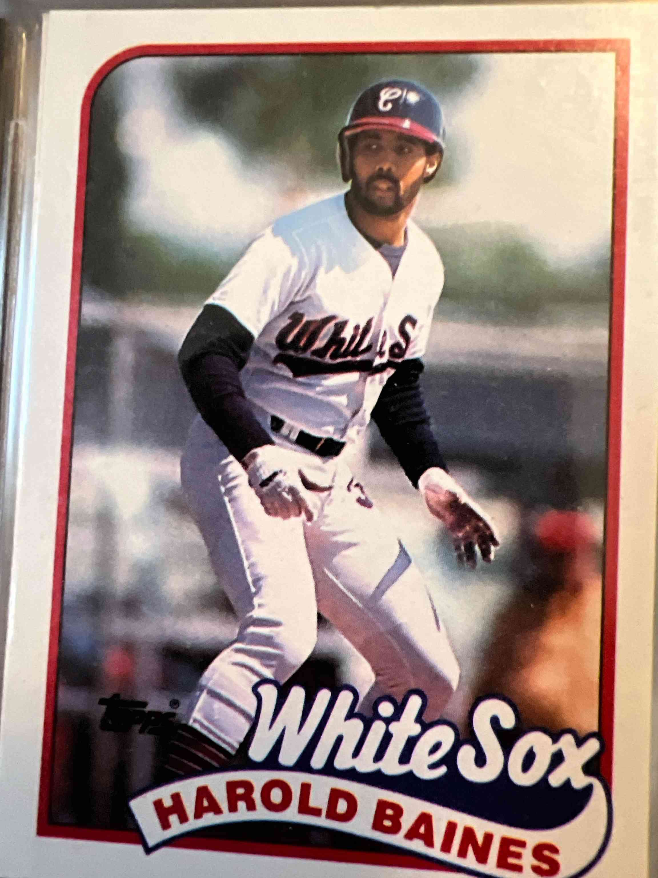 Image for harold baines 1989 topps tiffany psa 9 (mivi) #585 chicago white sox