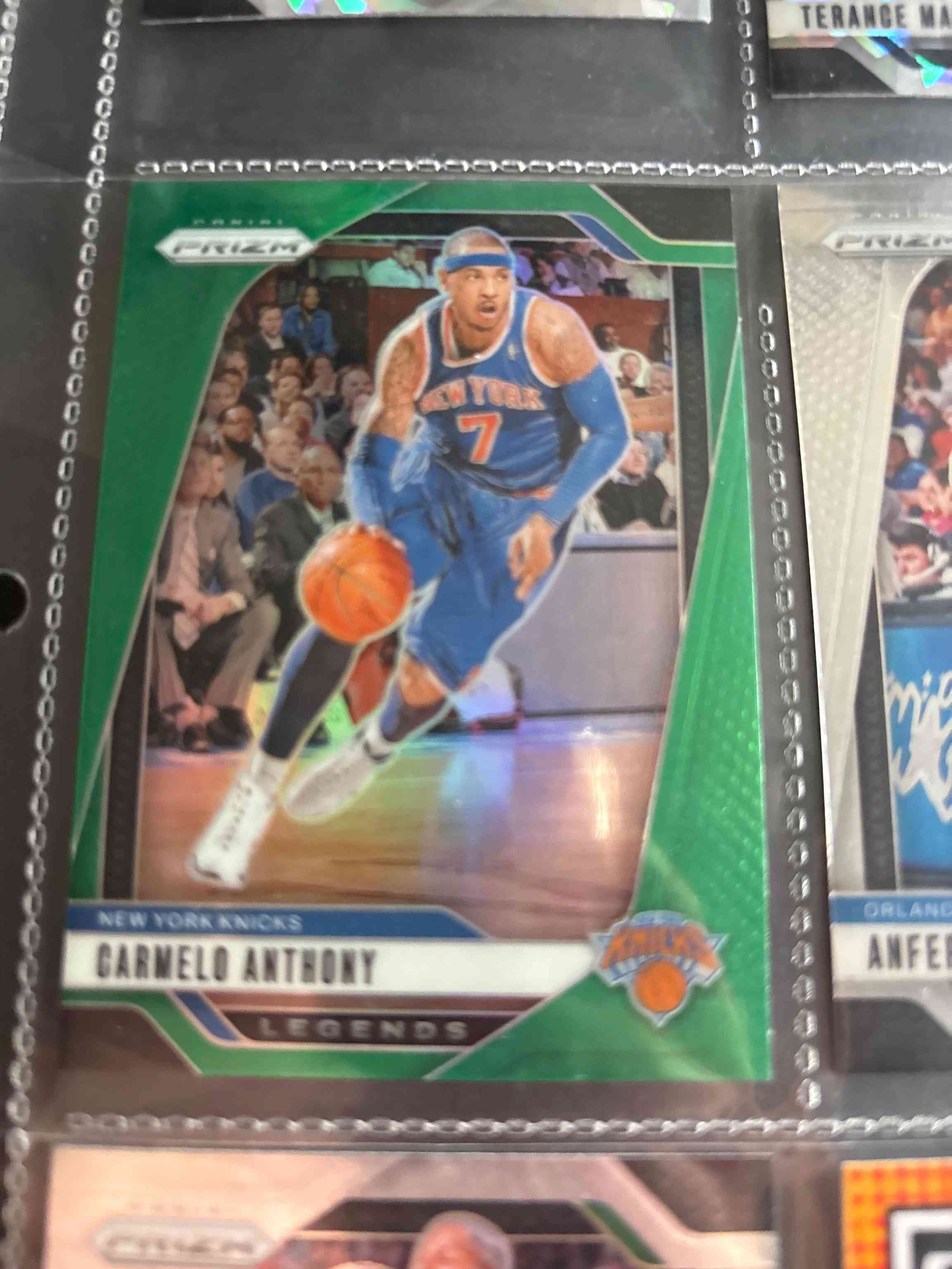 Image for 2024-25 Panini Prizm Prizms Green Carmelo Anthony #285