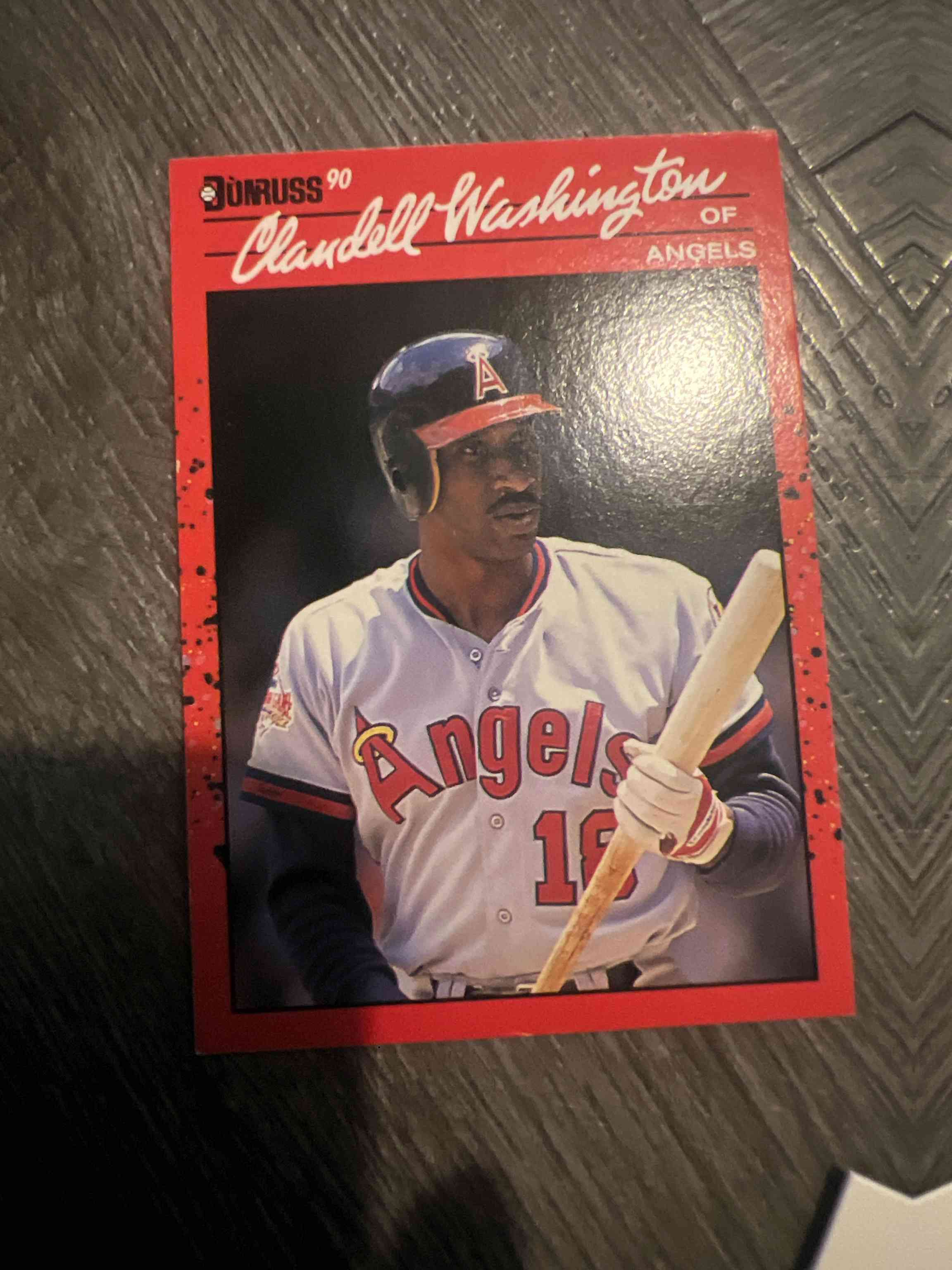 Image for 1990 donruss rare aqueous test card claudwell washington