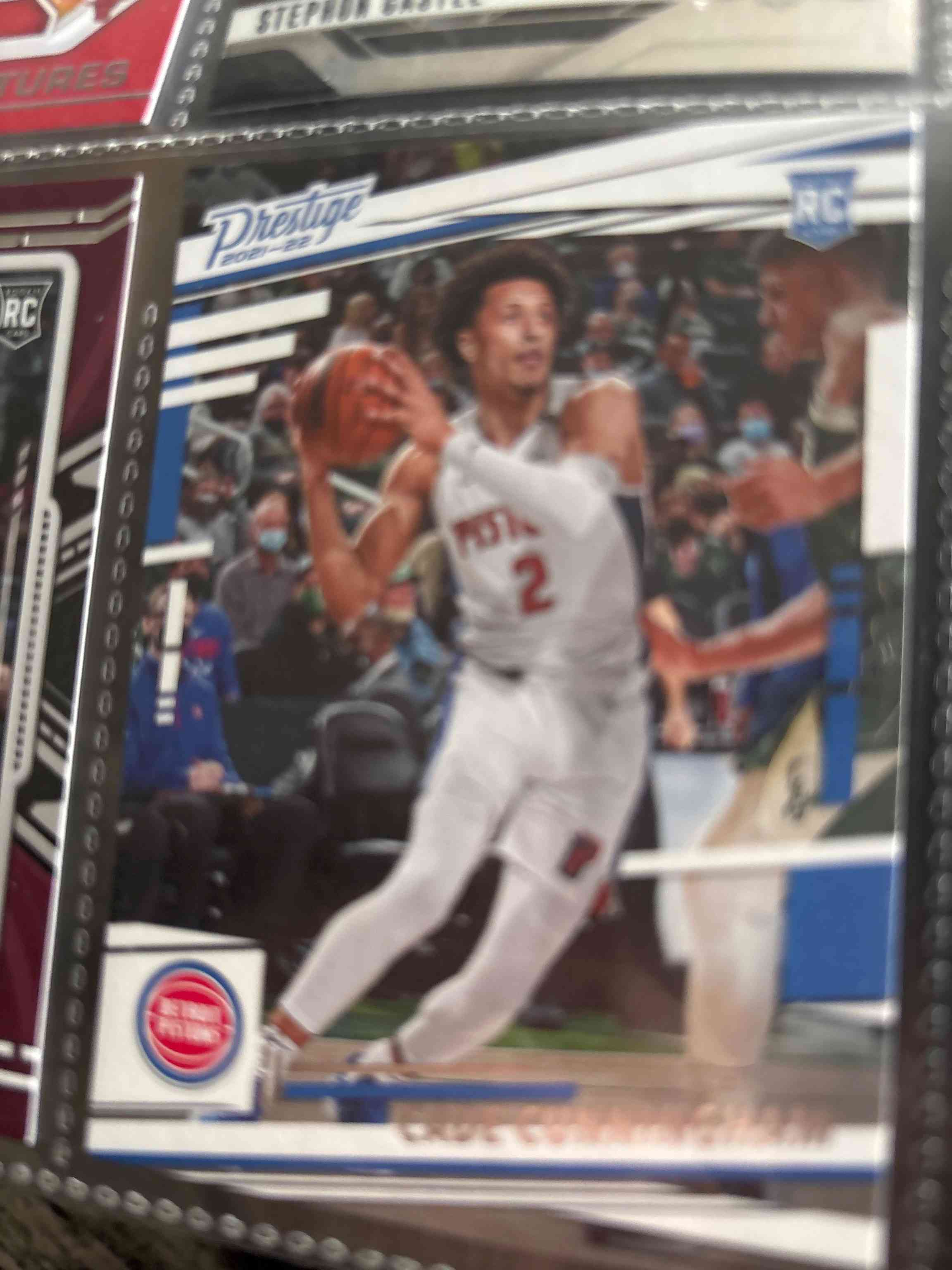 Image for 2021-22 panini chronicles prestige nba #52 cade cunningham base rc rookie card