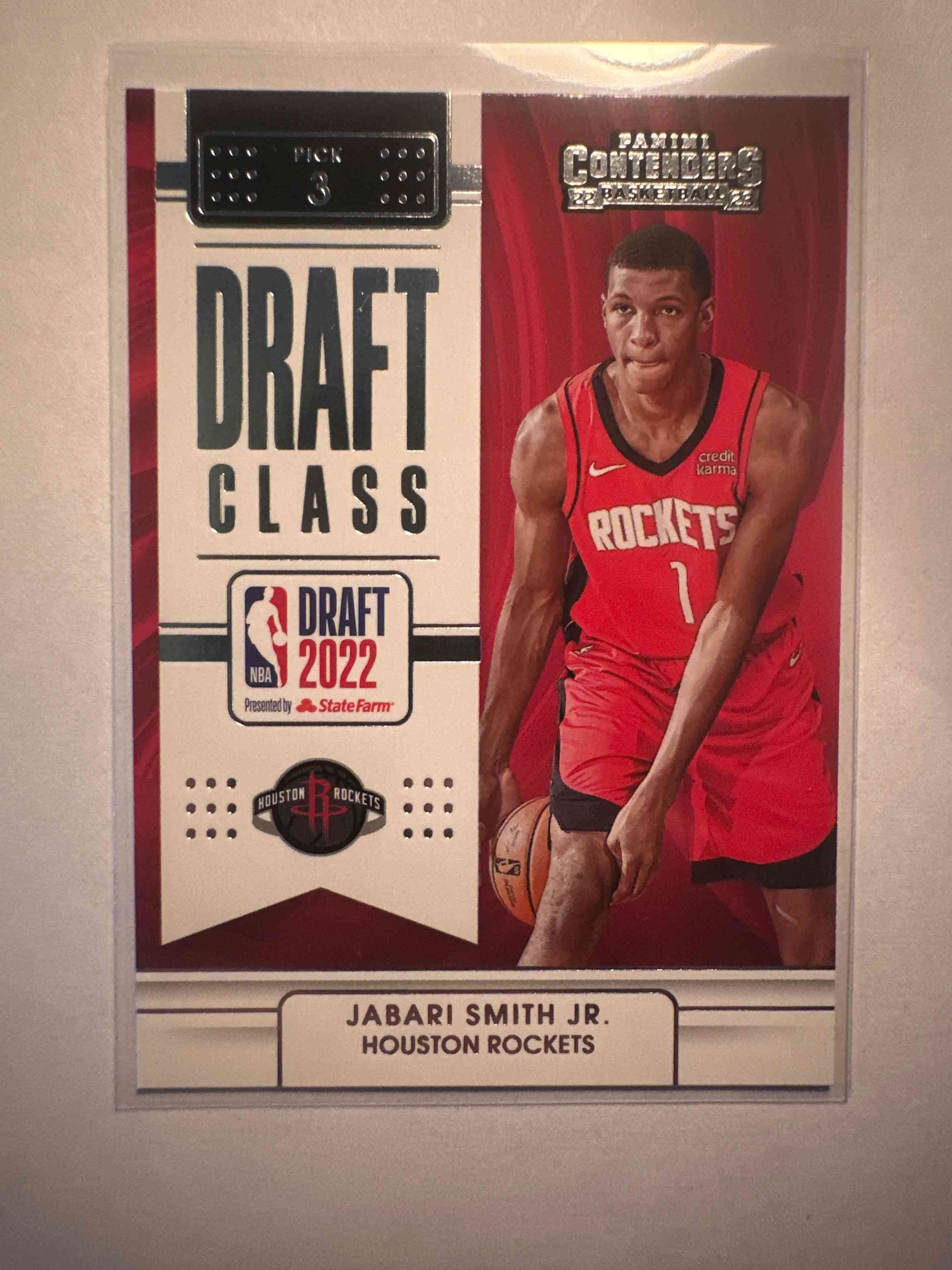 Image for jabari smith jr. 2022-23 panini contenders draft class rc #4 rockets