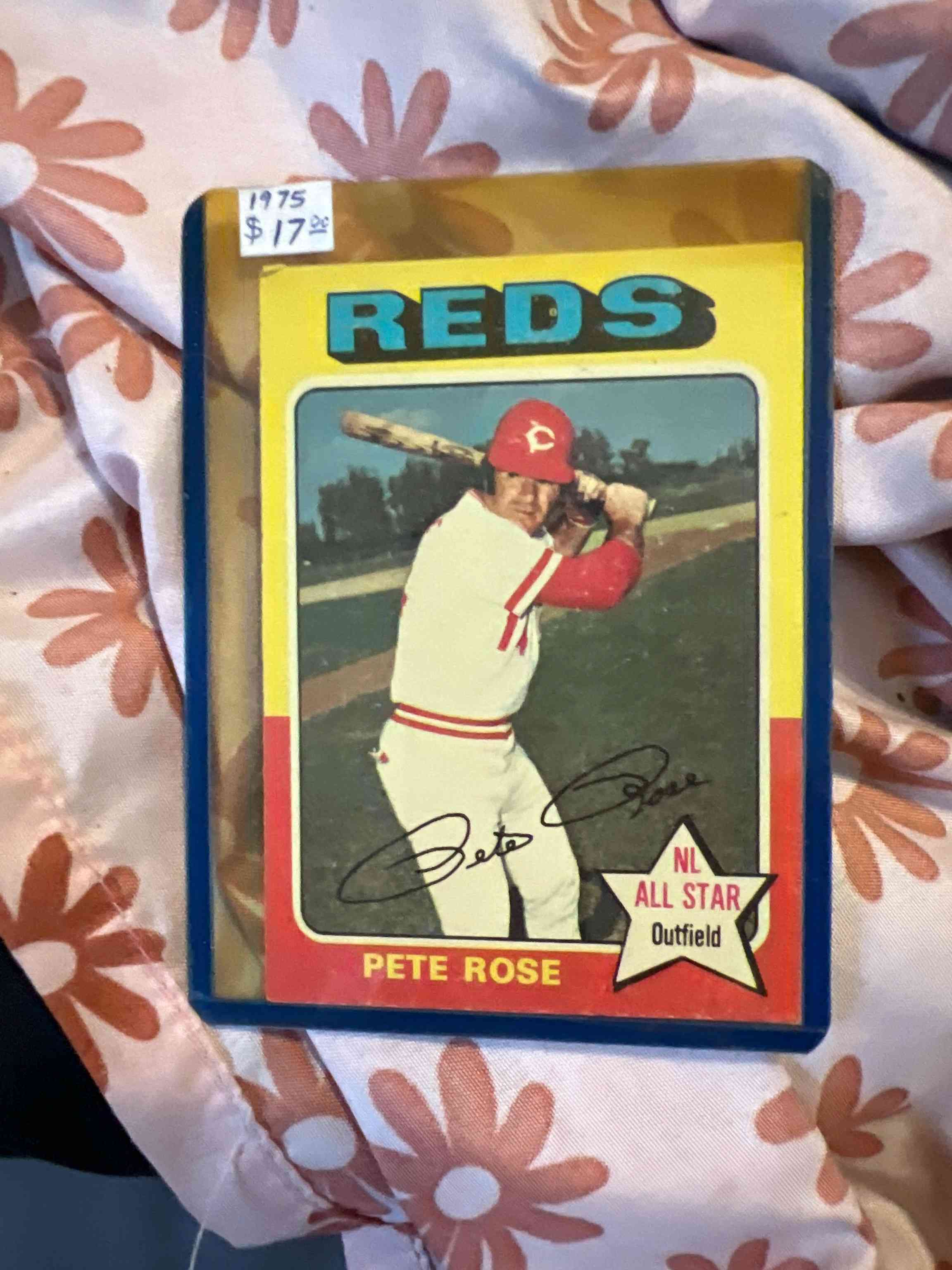 Image for 1975 topps pete rose nl all star reds sgc 7 nm