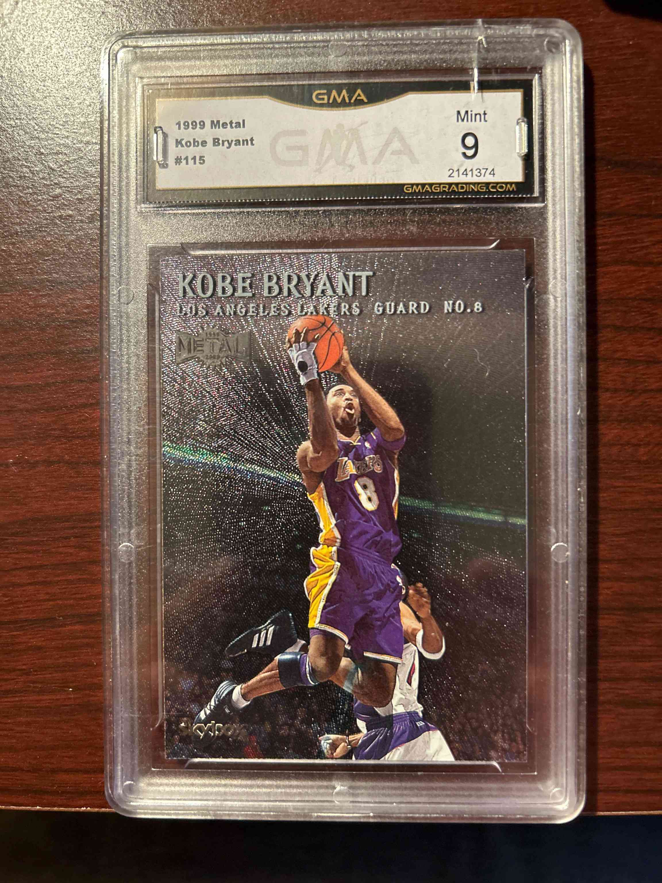 Image for 1999 metal kobe bryant #115 psa 10 gem mint lakers low pop