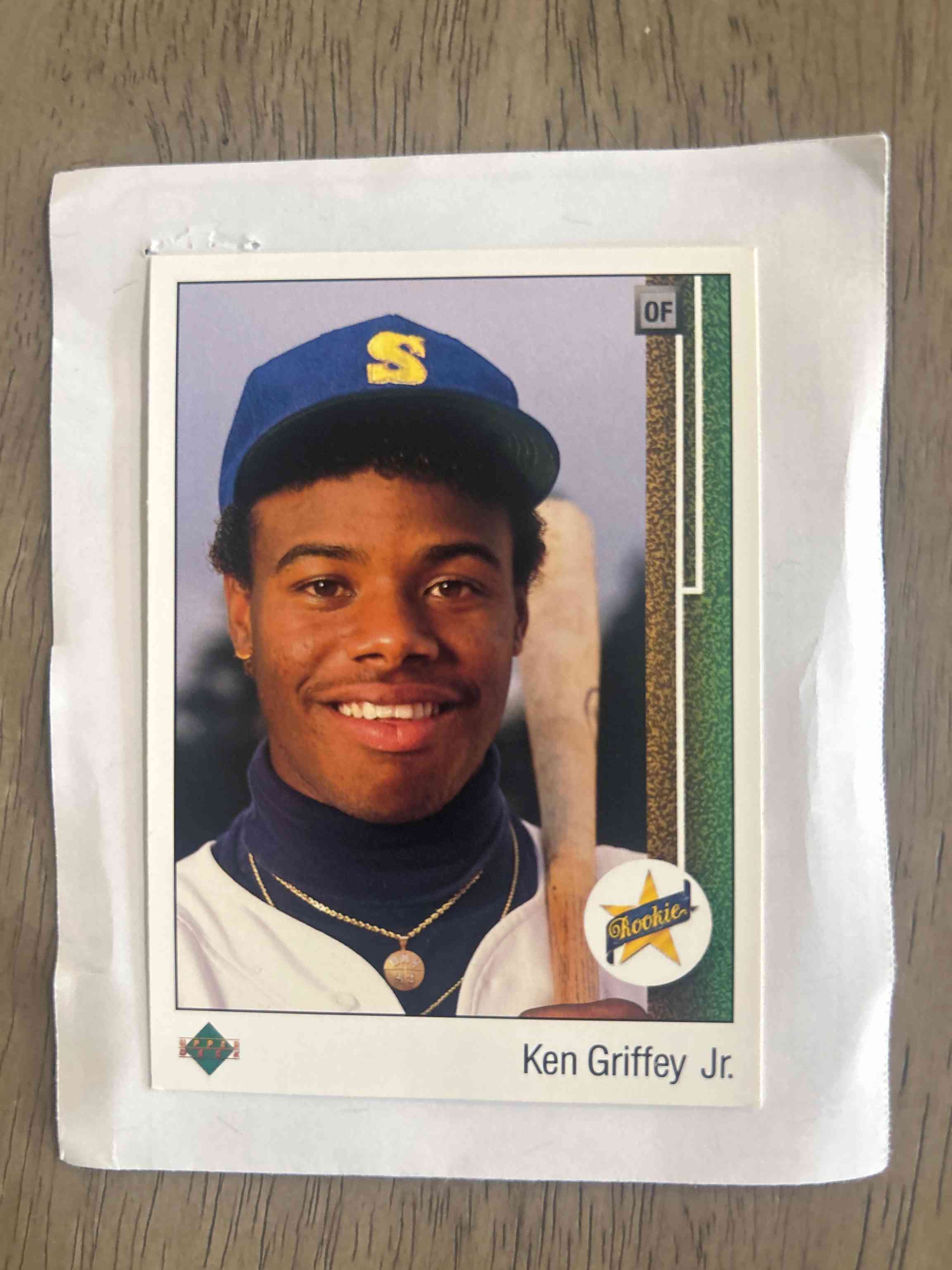 Image for 86463114 ken griffey jr 1989 upper deck 1 star rookie rc psa 8