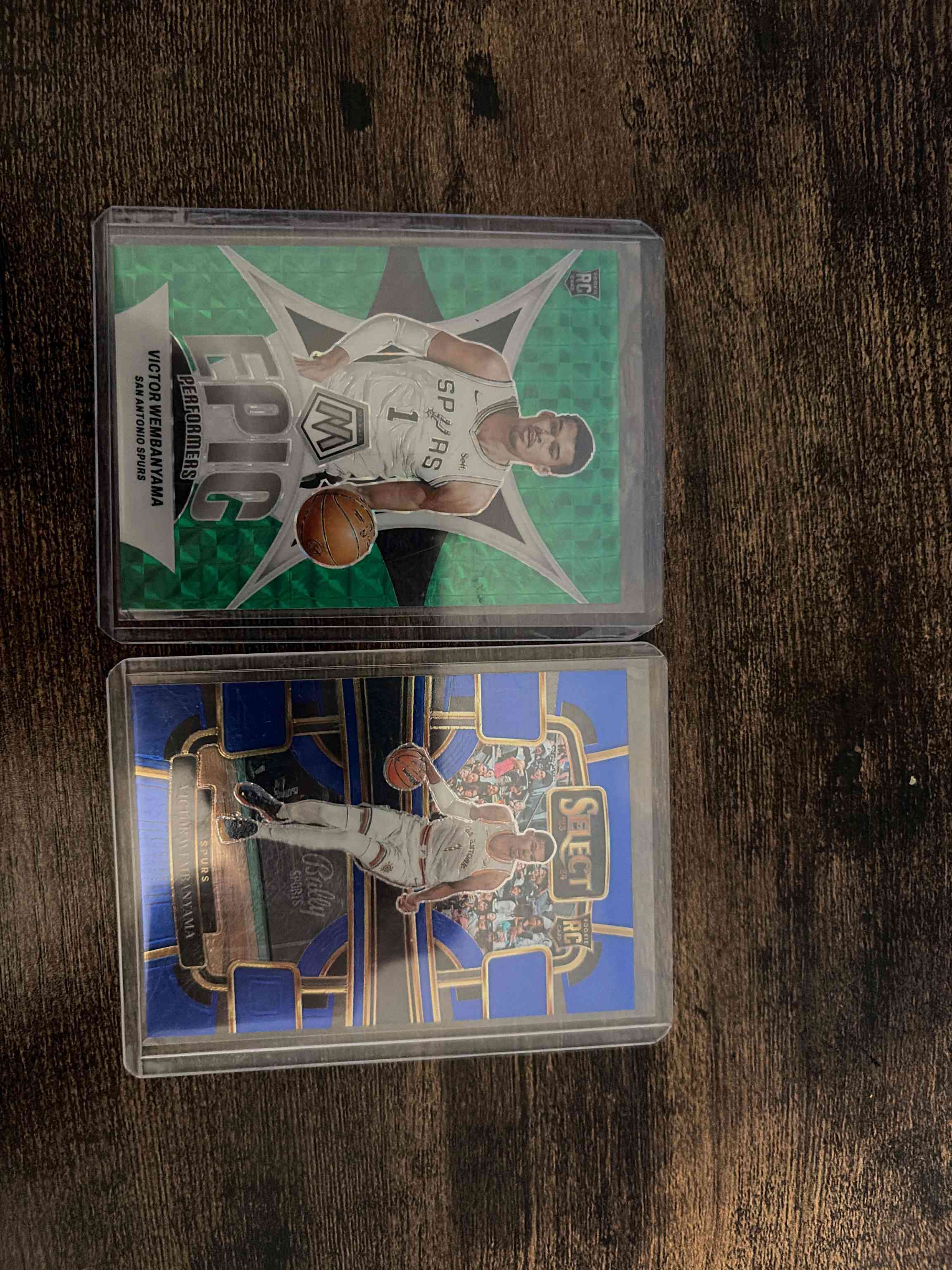 Image for 2023-24 select victor wembanyama blue silver prizm rookie #87 concourse (b)
