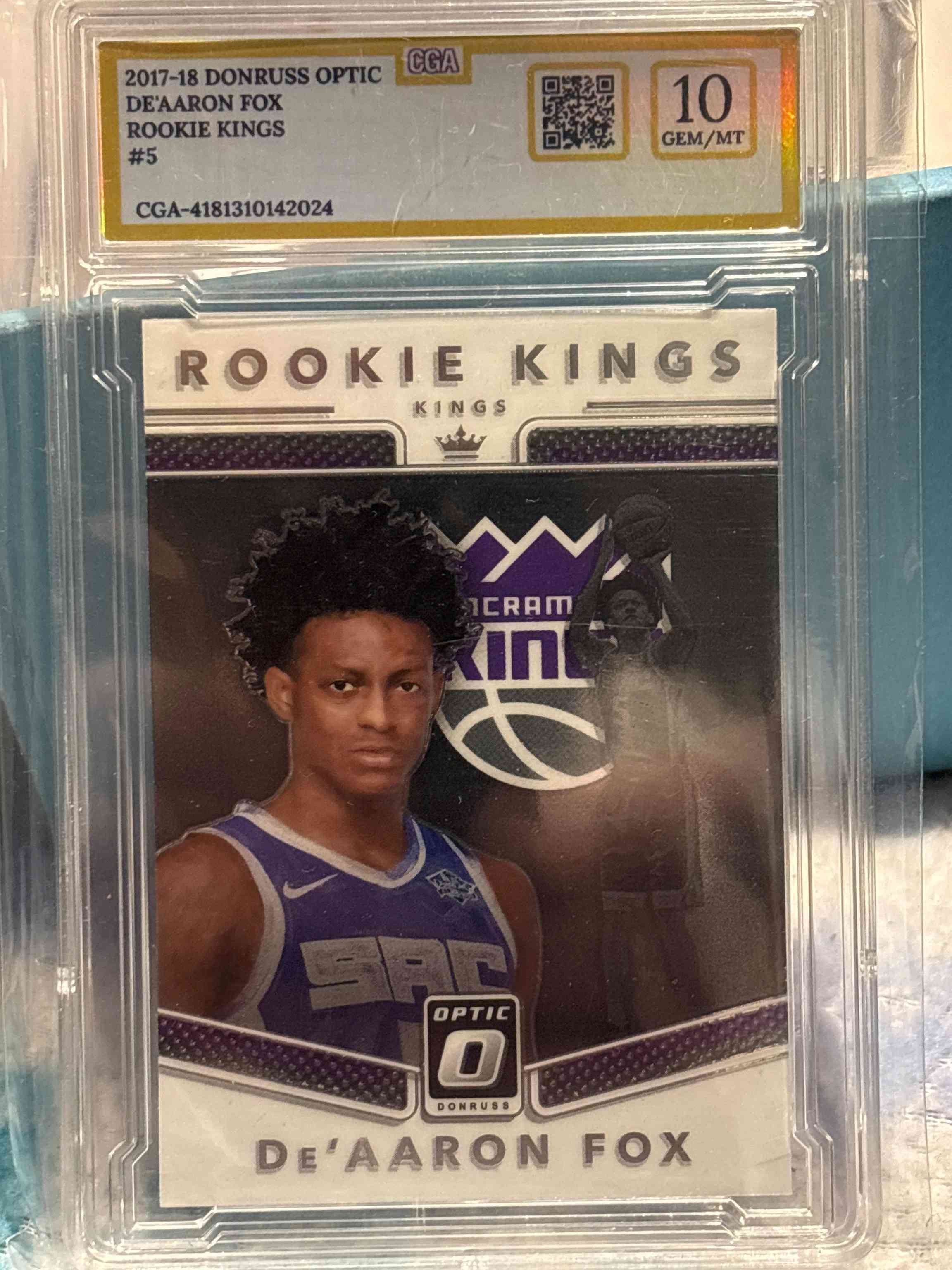 Image for 2017-18 Donruss Optic Rookie Kings De'Aaron Fox #5