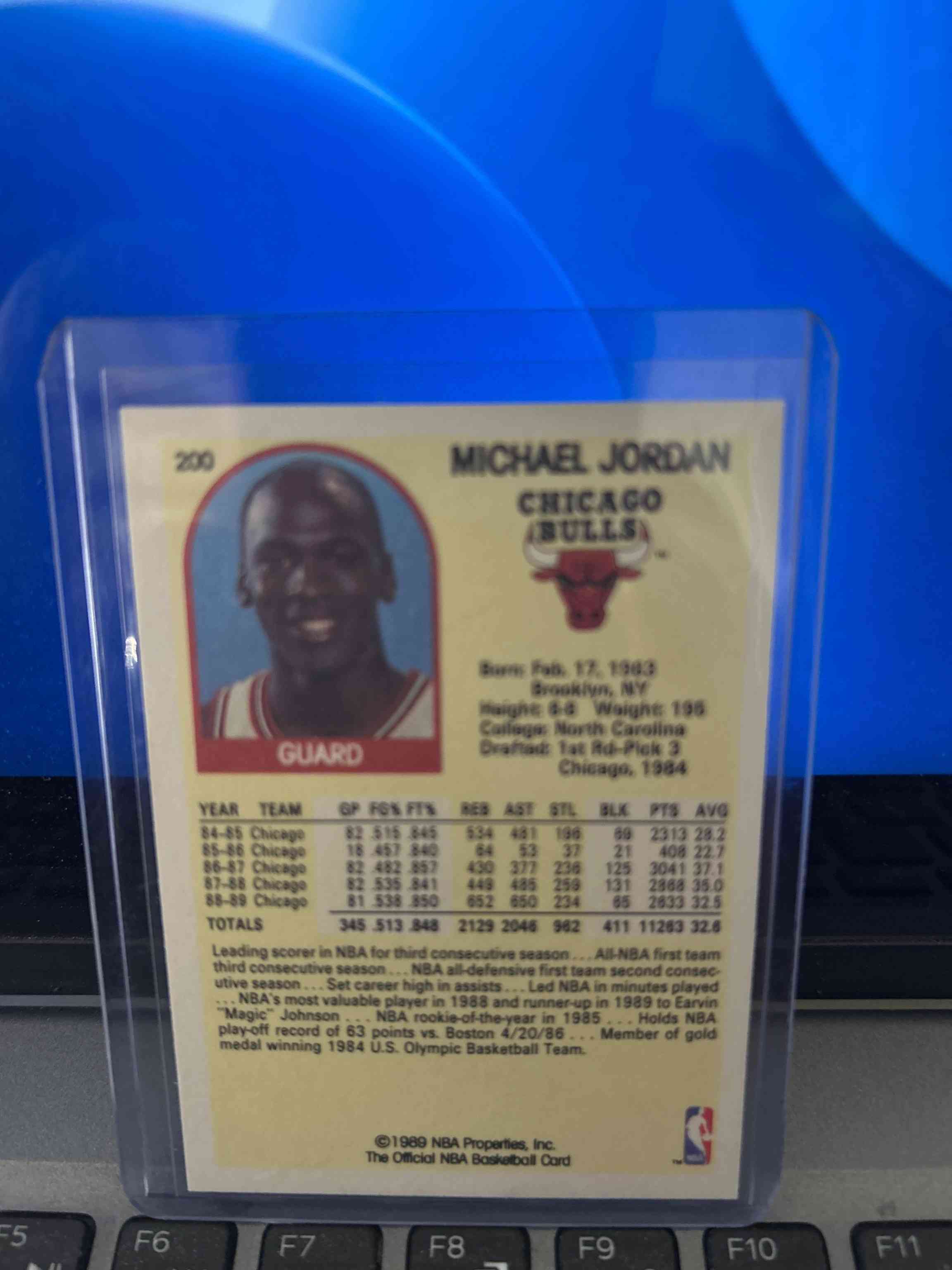 Image for 1989 nba hoops michael jordan #200-bulls; absolute mint! 🔥🔥🔥