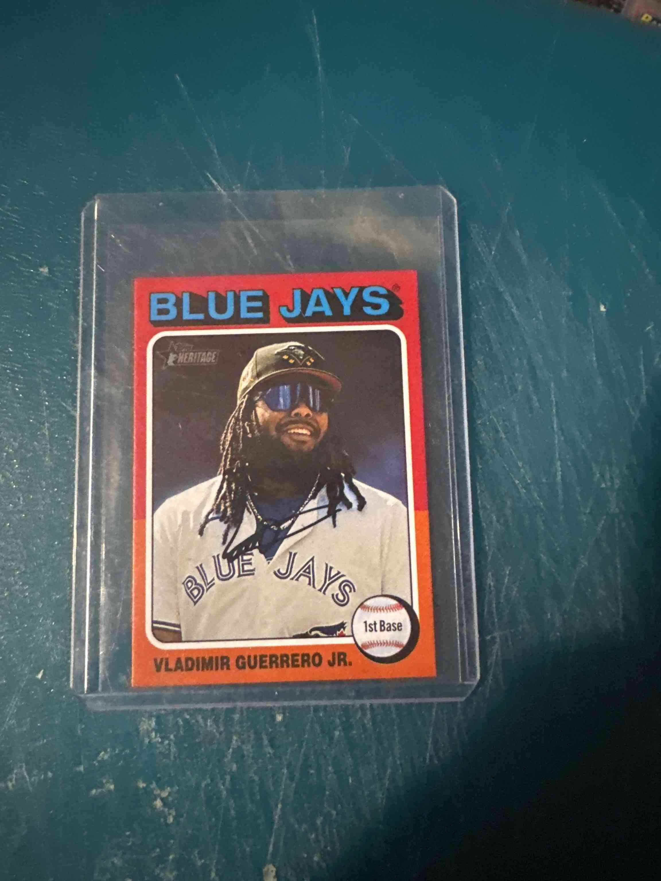 Image for 2024 topps heritage high number mini vladimir guerrero jr