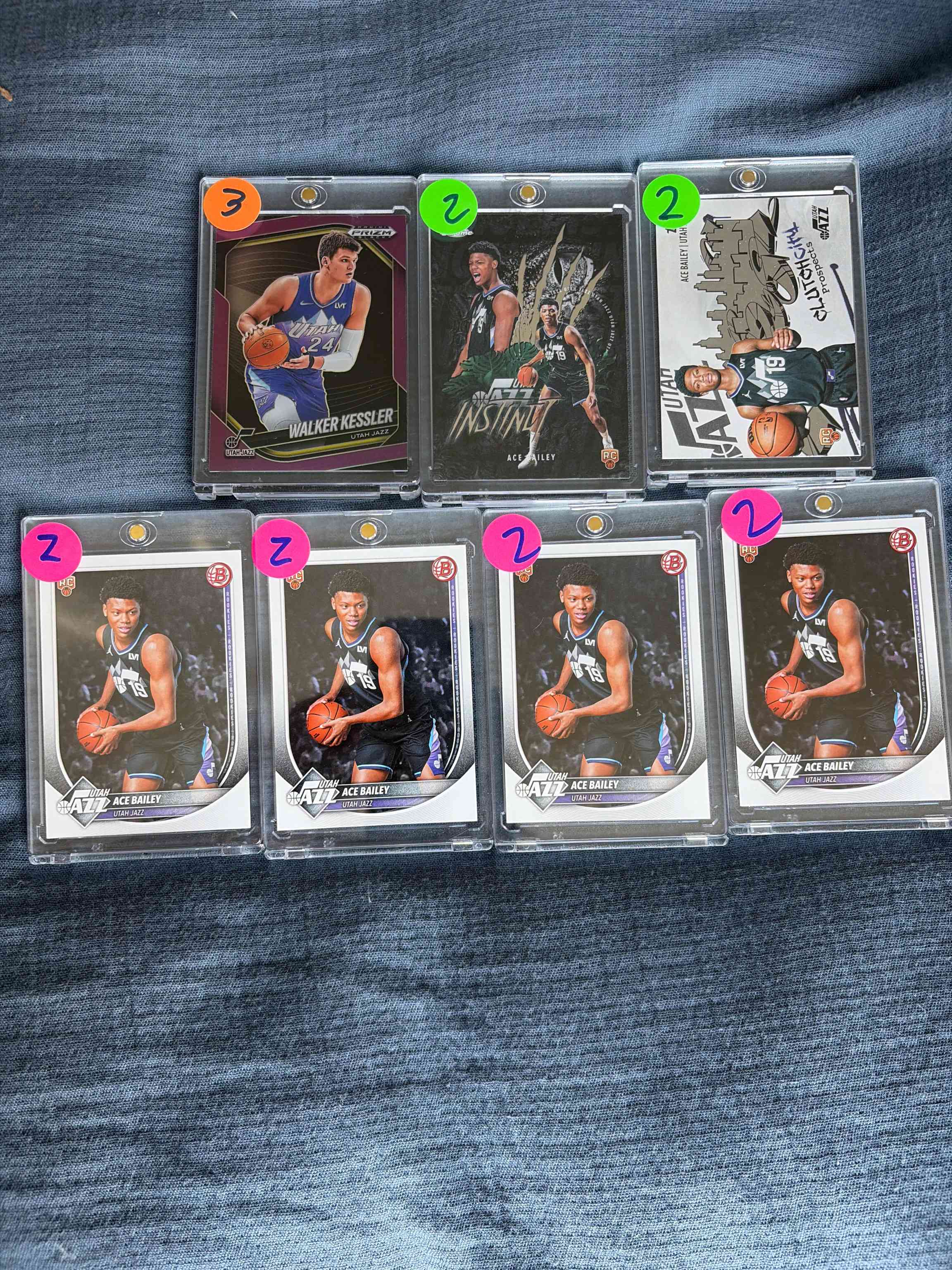 Image for 2025-26 topps chrome instinct refractor ace bailey #ins-15