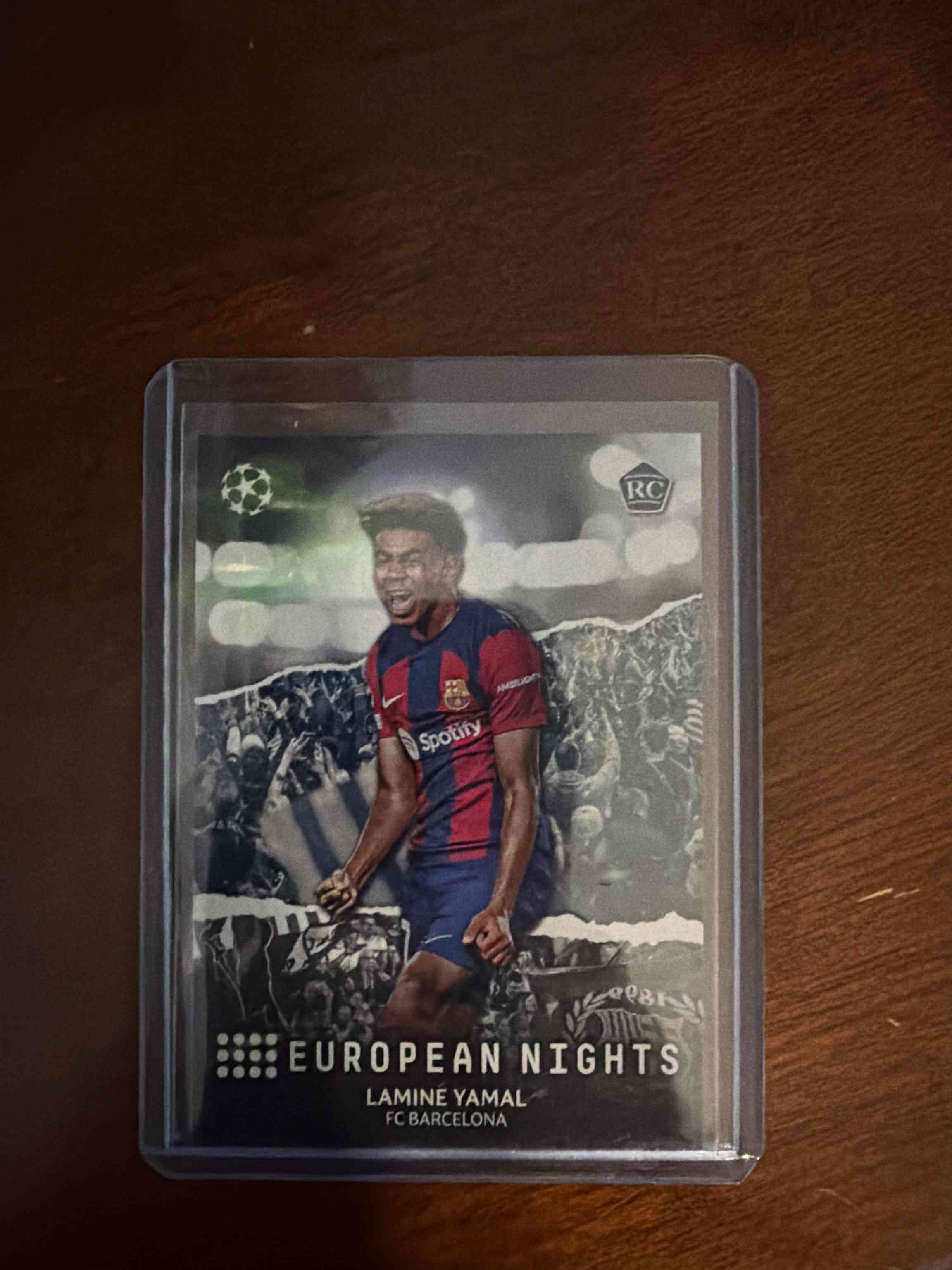 Image for 2023-24 topps uefa club competitions lamine yamal #en-10 european nights