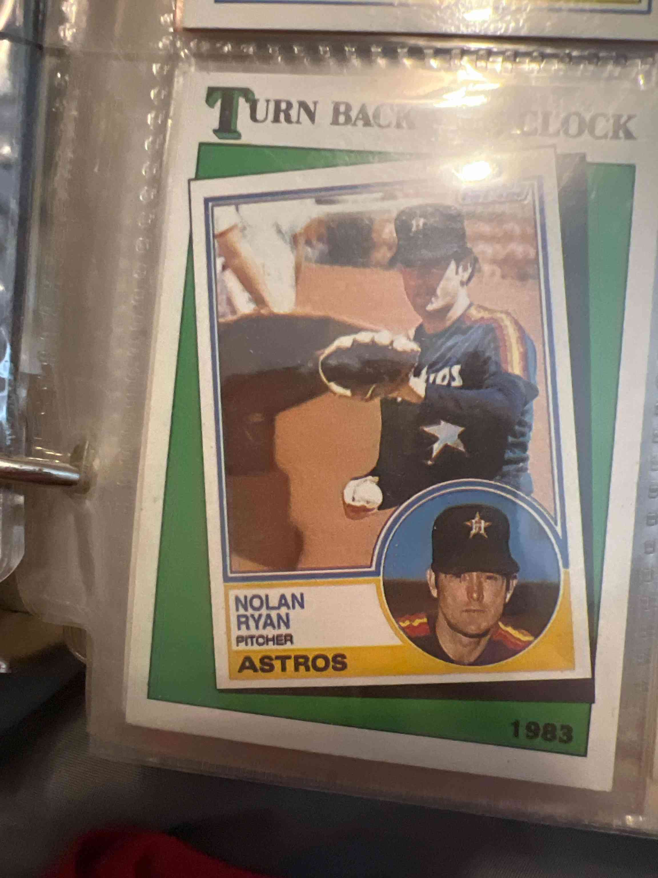 Image for 1988 topps #661 nolan ryan turn back the clock psa 8 nm-mt astros hof