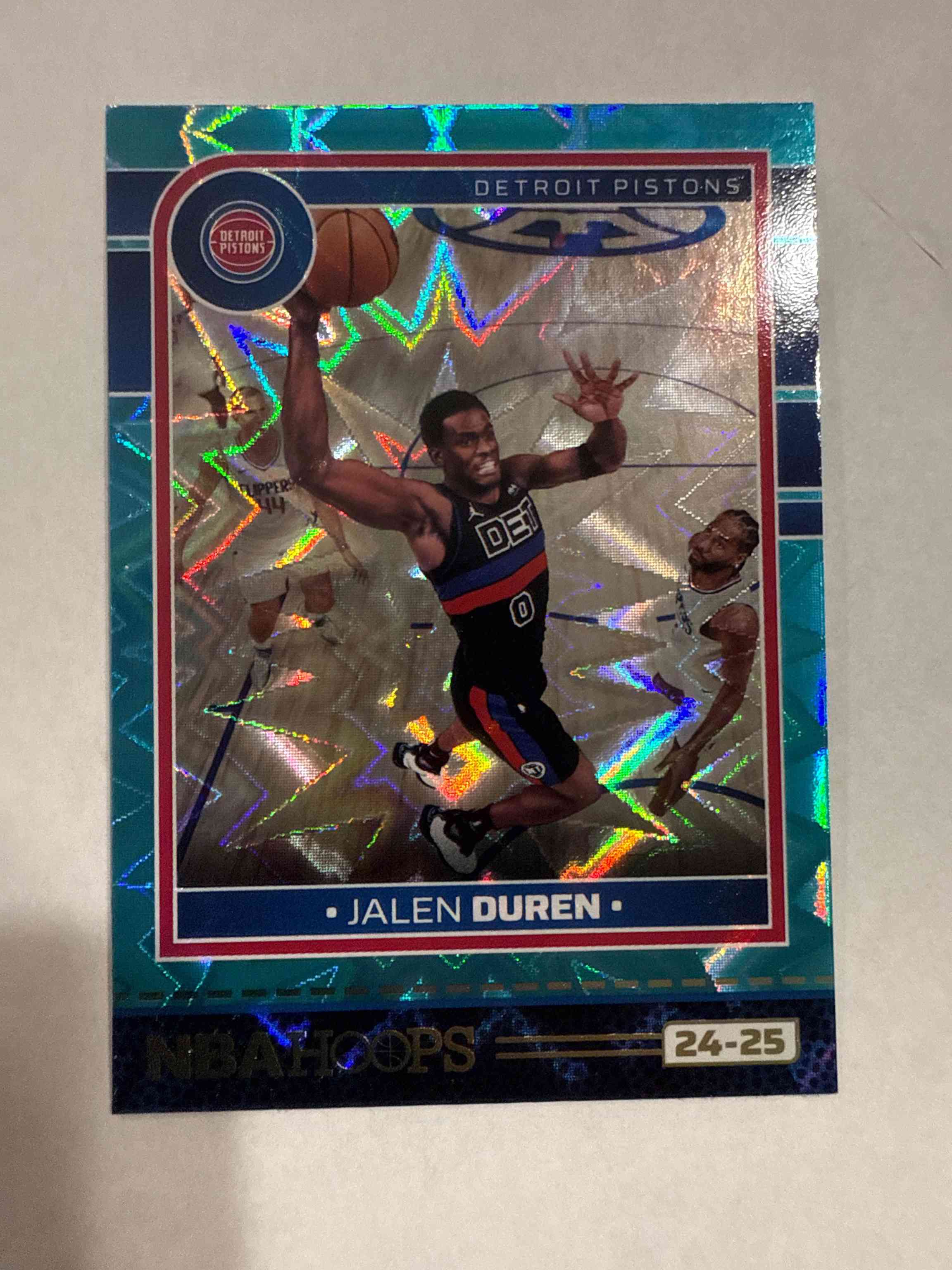 Image for 2024-25 panini nba hoops explosion teal jalen duren #177