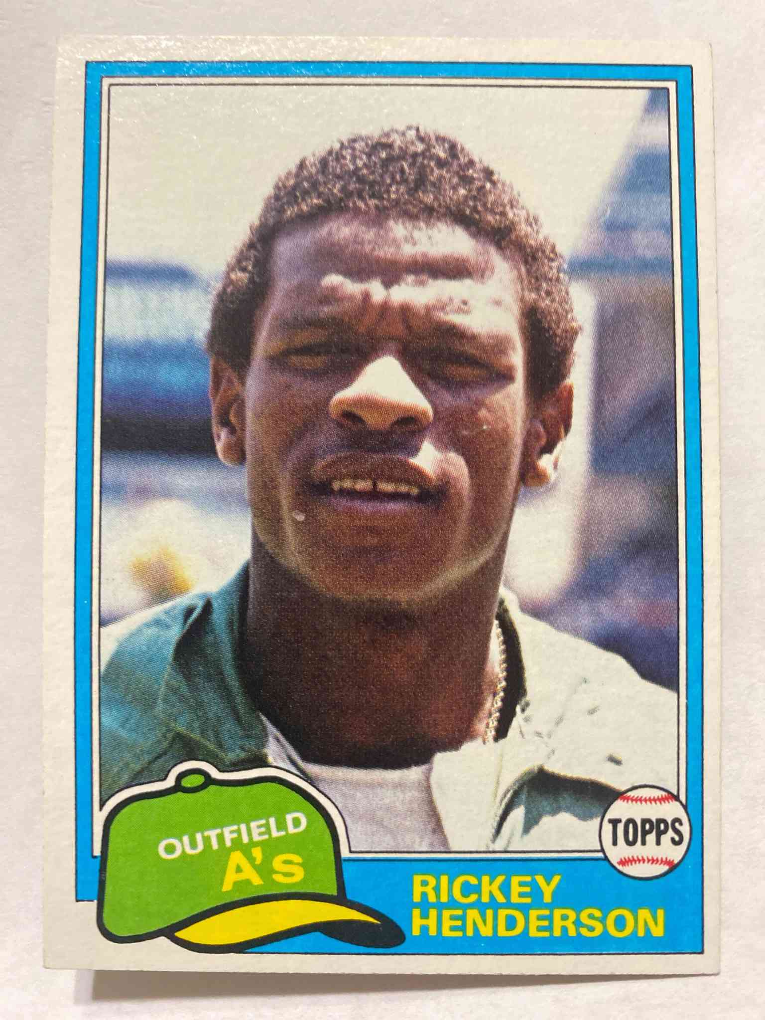 Image for 1981 topps #261 rickey henderson oakland a's hof psa 8 nm-mt