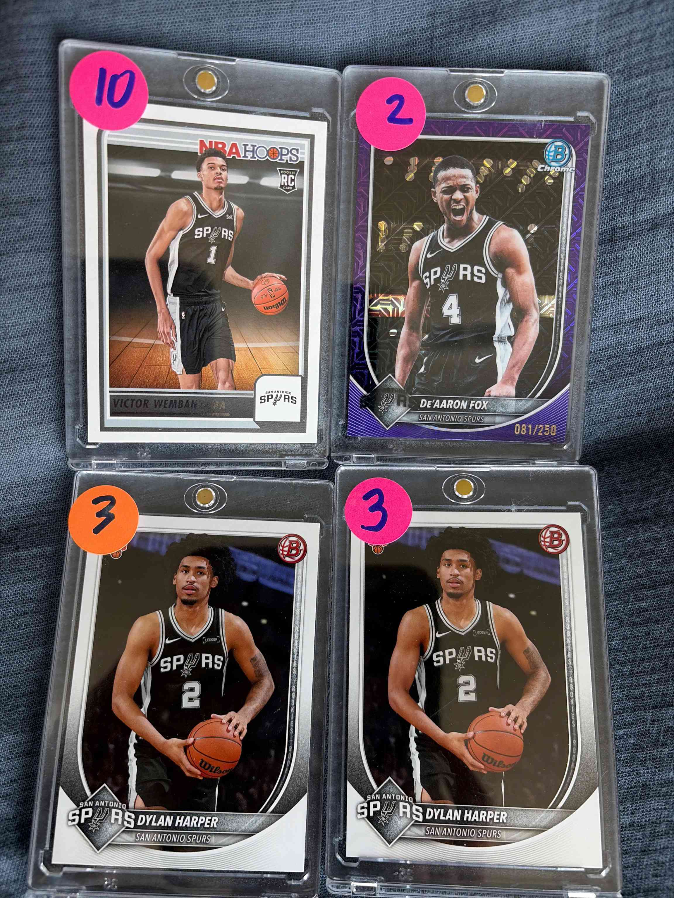 Image for victor wembanyama rookie - 2023-24 panini nba hoops - winter #277 - spurs