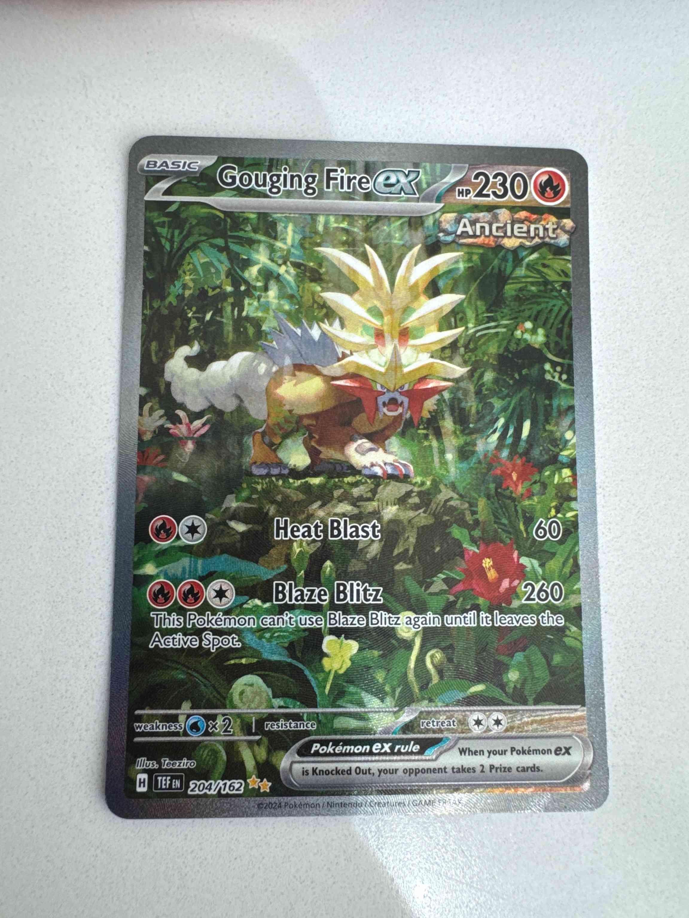 Image for Gouging Fire ex Temporal Forces Special Illustration Rare Pokémon