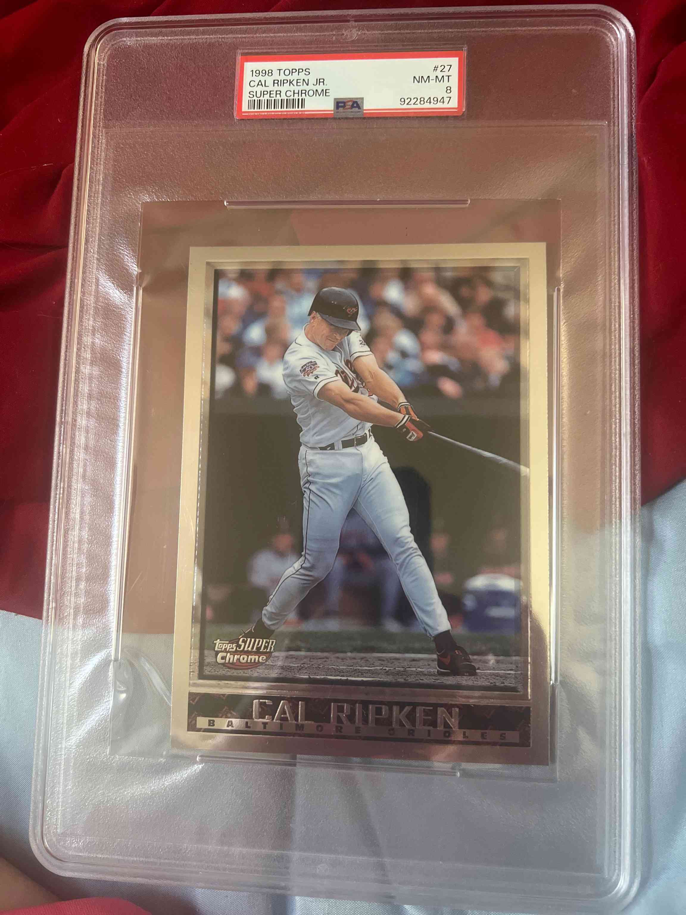 Image for 1998 topps #320 cal ripken hof psa 9 mint orioles