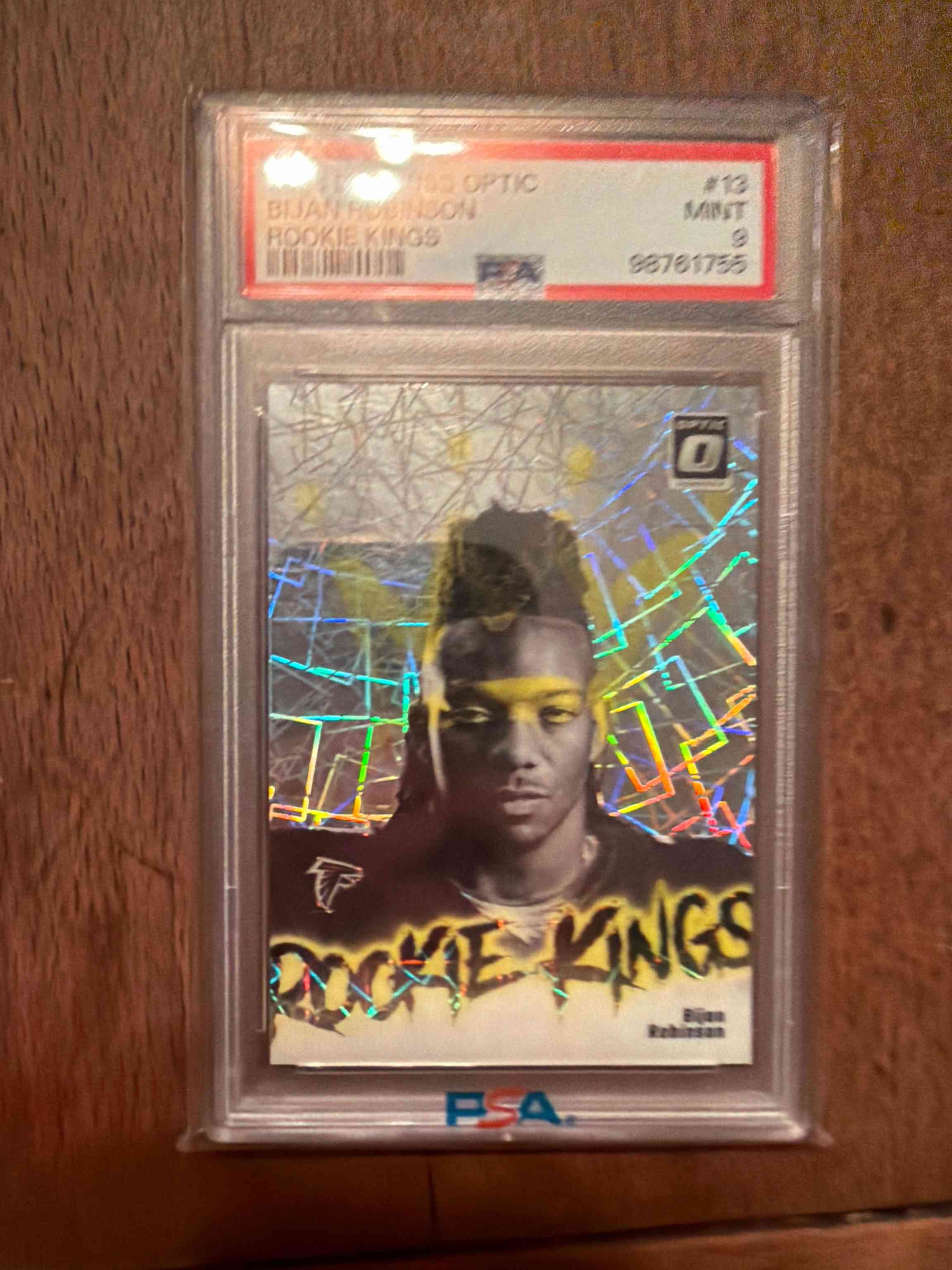 Image for 2023 optic bijan robinson rookie kings psa 10