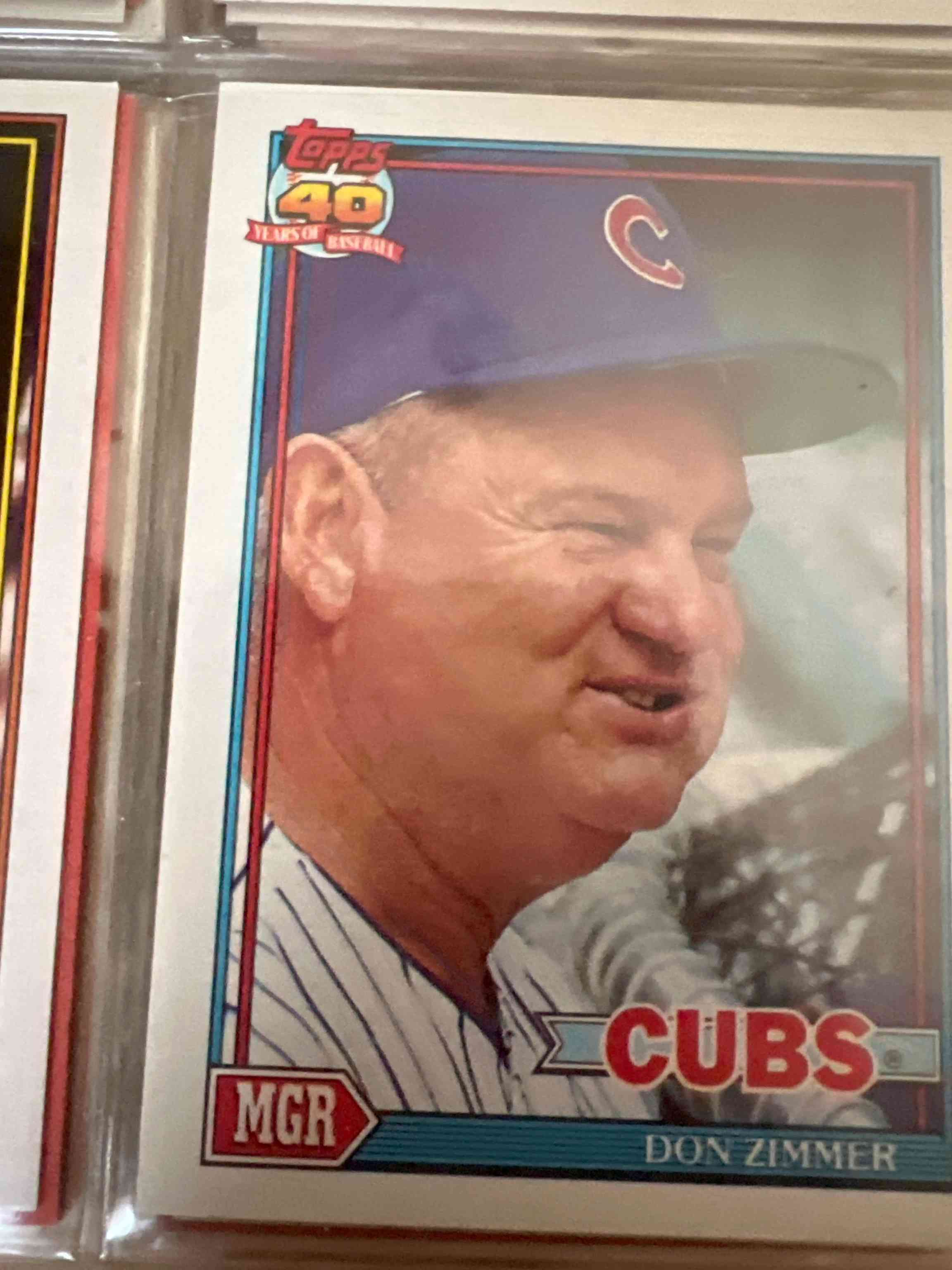 Image for 1991 topps desert shield don zimmer #729