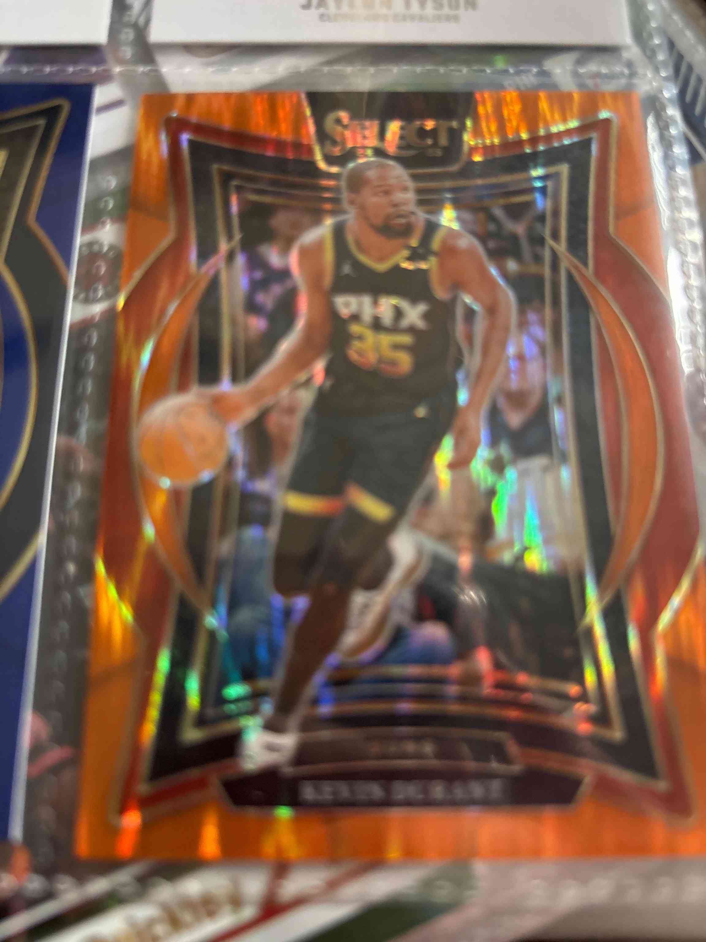 Image for 24-25 panini select gold glitter kevin durant