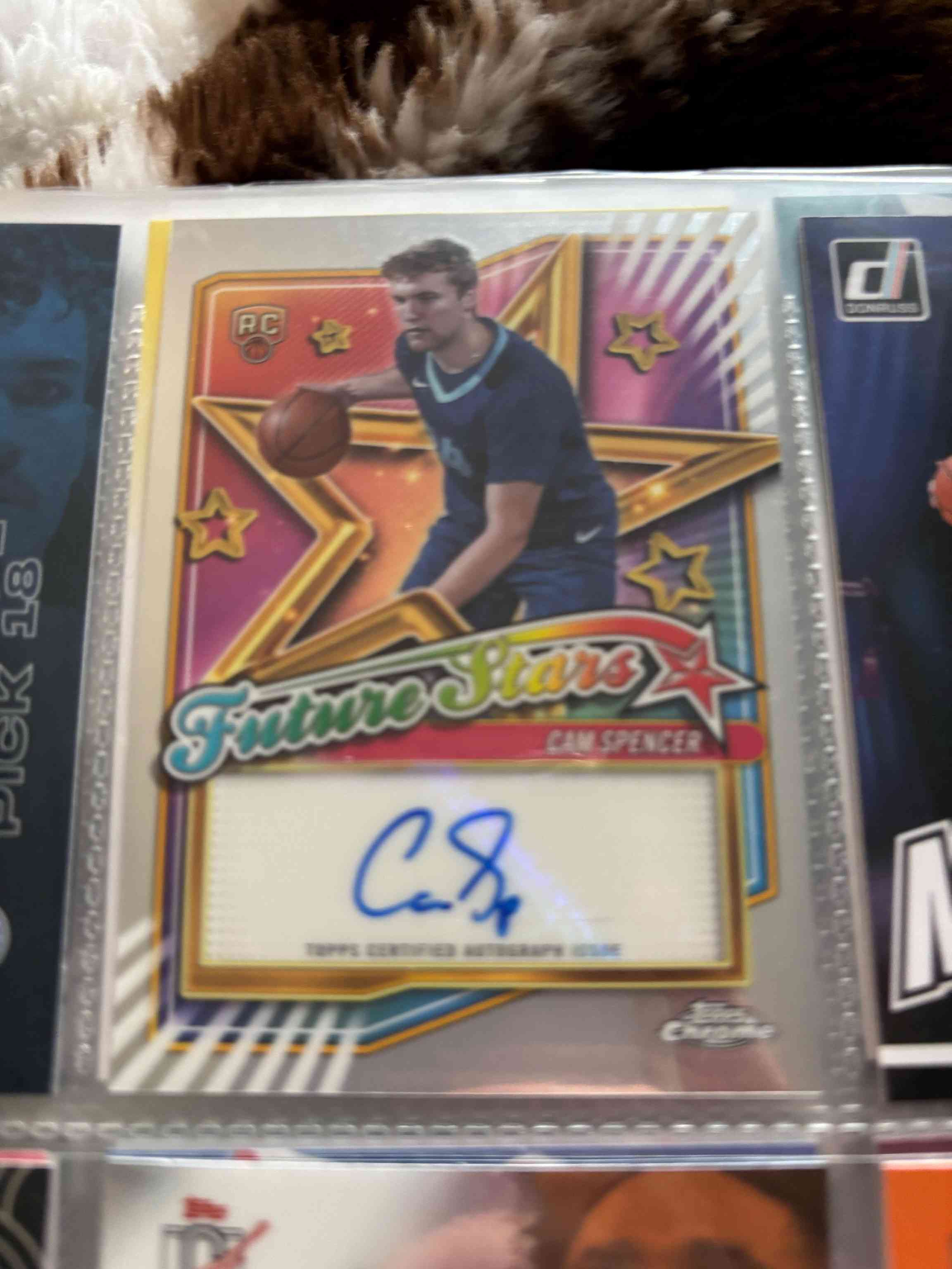Image for 2024-25 topps chrome future stars auto cam spencer #fsa-cs