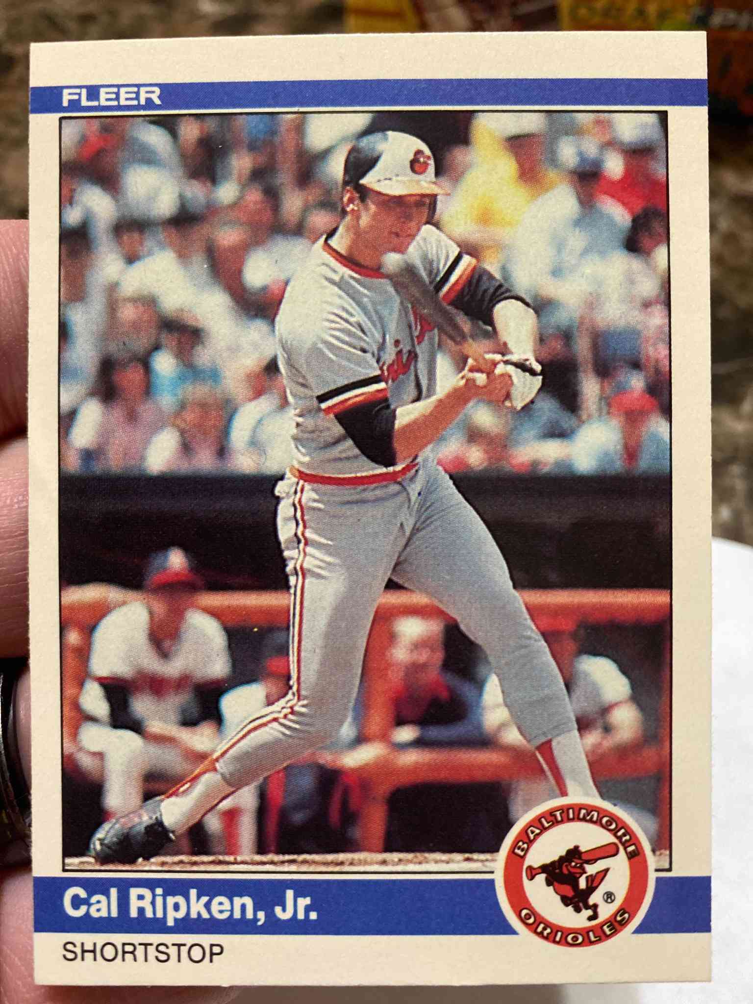 Image for 1984 fleer cal ripken jr #17-baltimore orioles-hofer-mint!!!