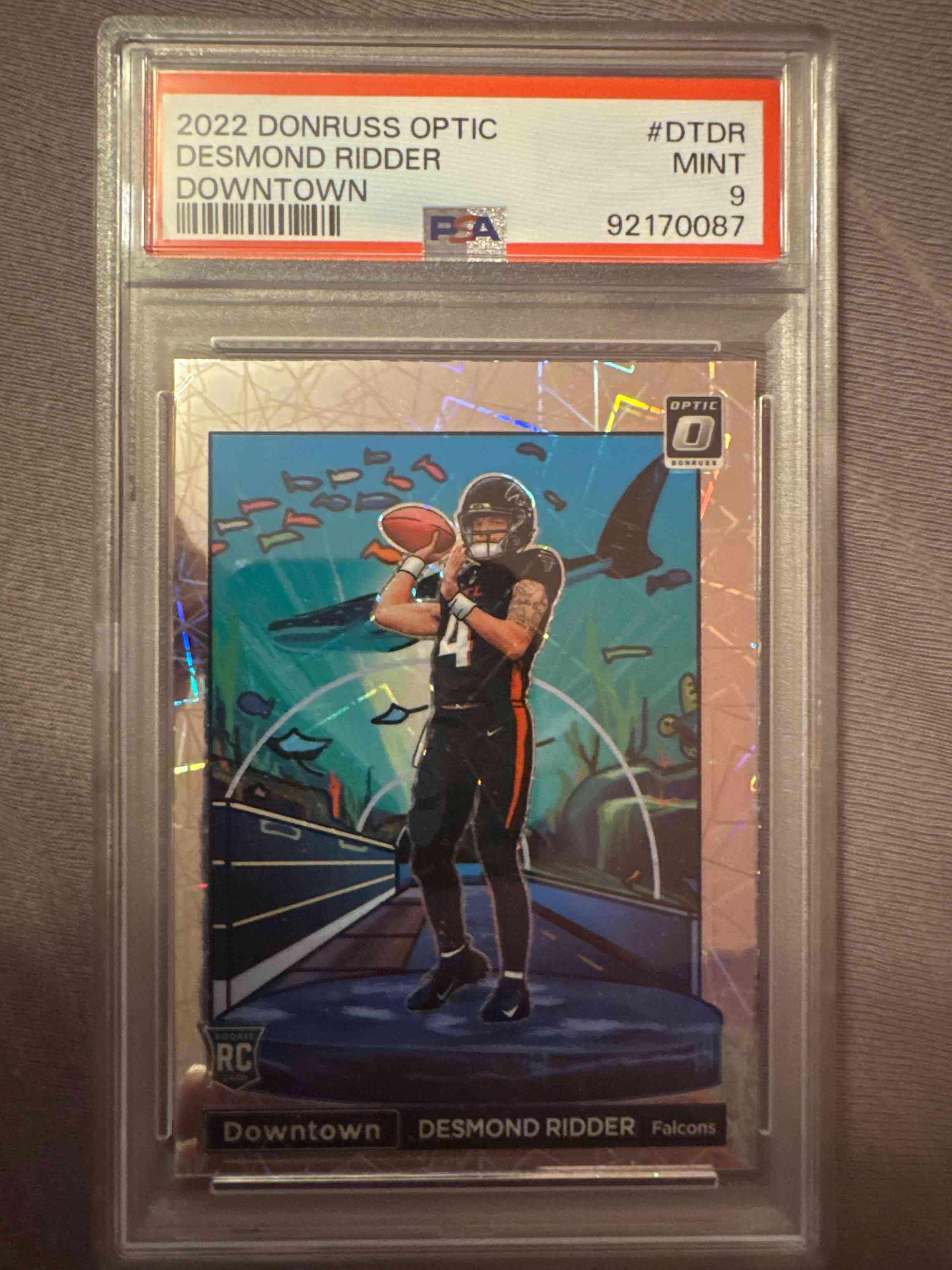 Image for 🔥desmond ridder lazer downtown🔥 psa 9 falcons rookie rc