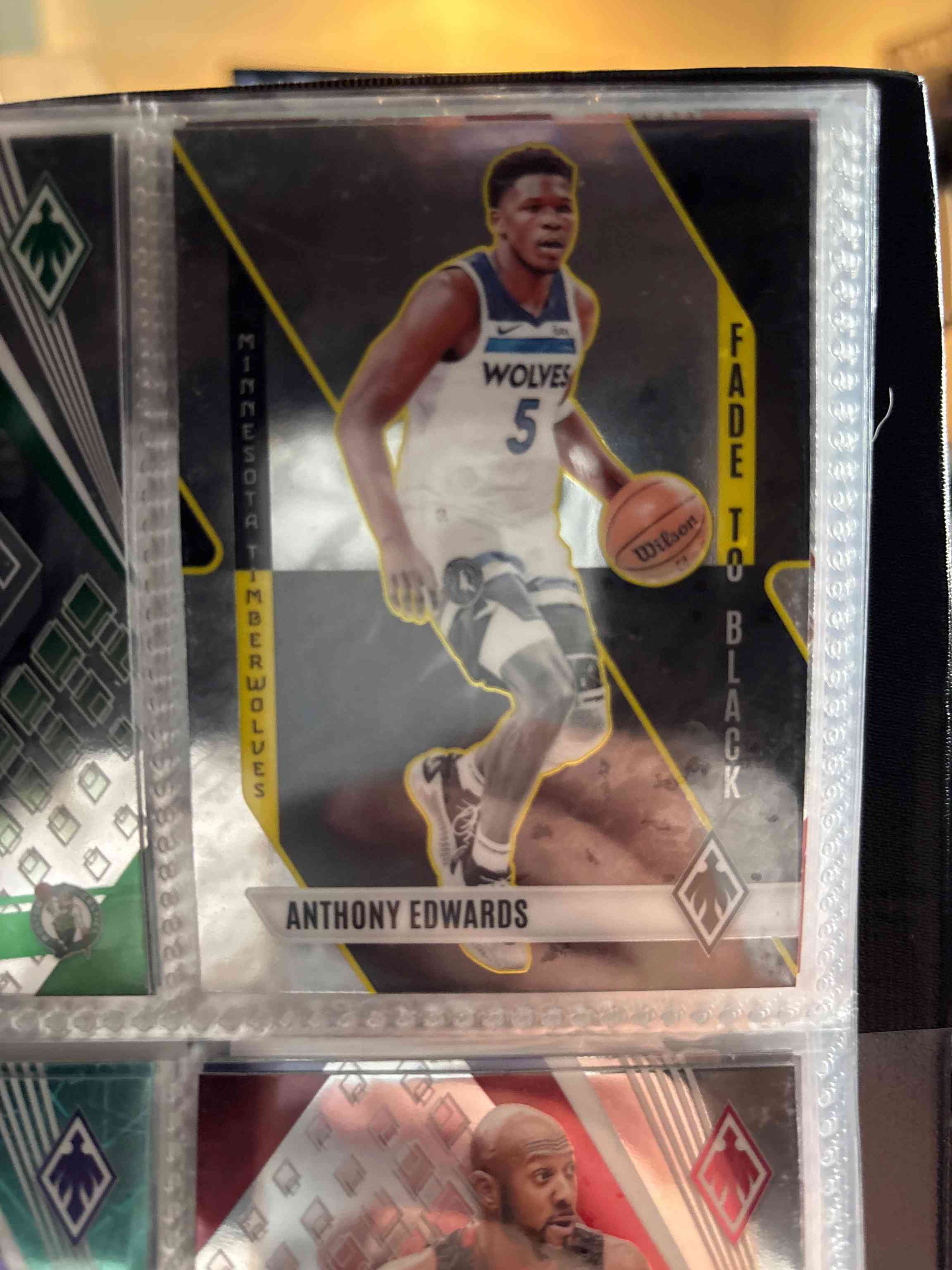 Image for 2023-24 Panini Phoenix Fade To Black Anthony Edwards #19