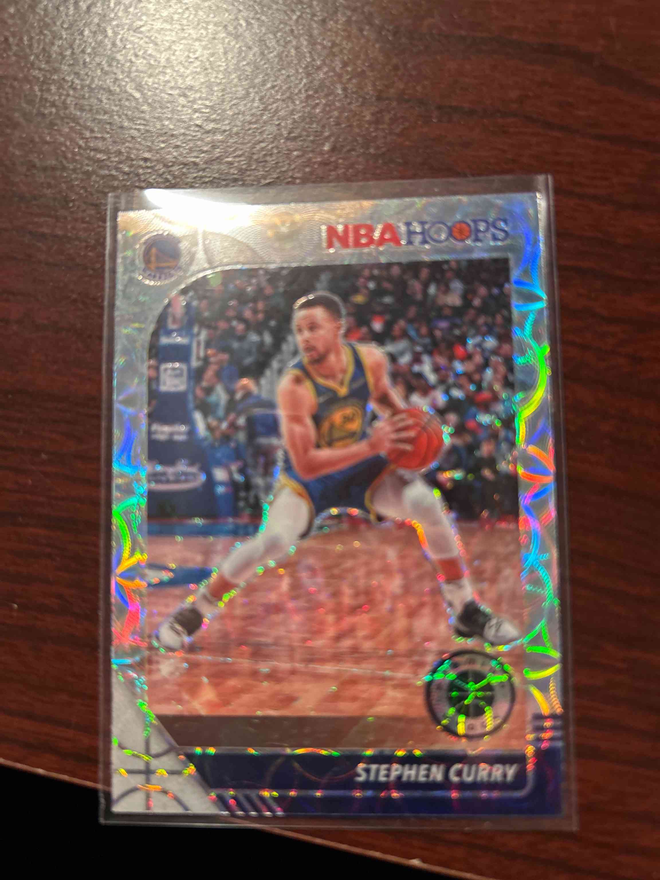 Image for 2019-20 nba hoops premium stock stephen curry silver laser prizm #59 warriors