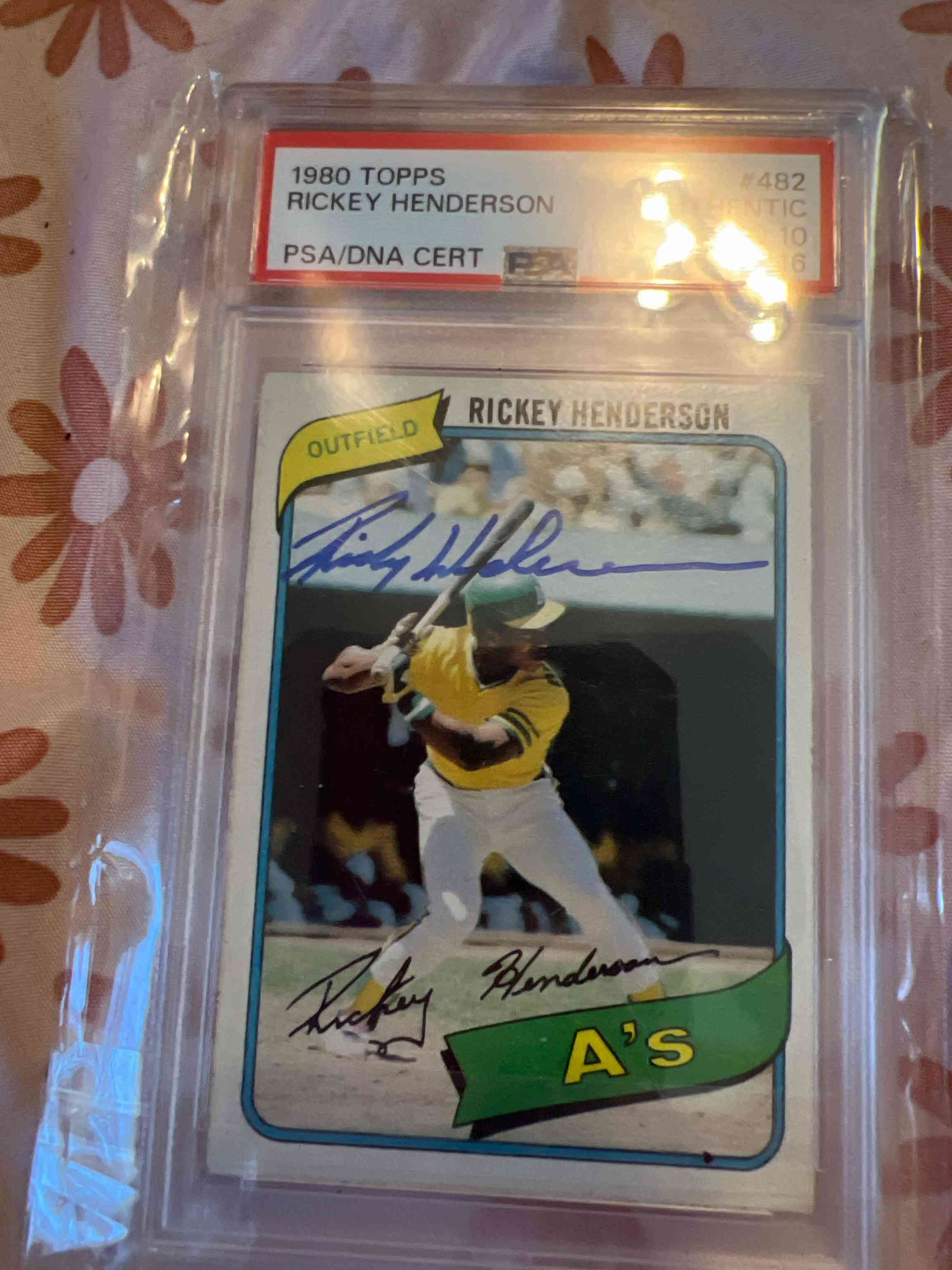 Image for 1980 Topps Base Rickey Henderson #482