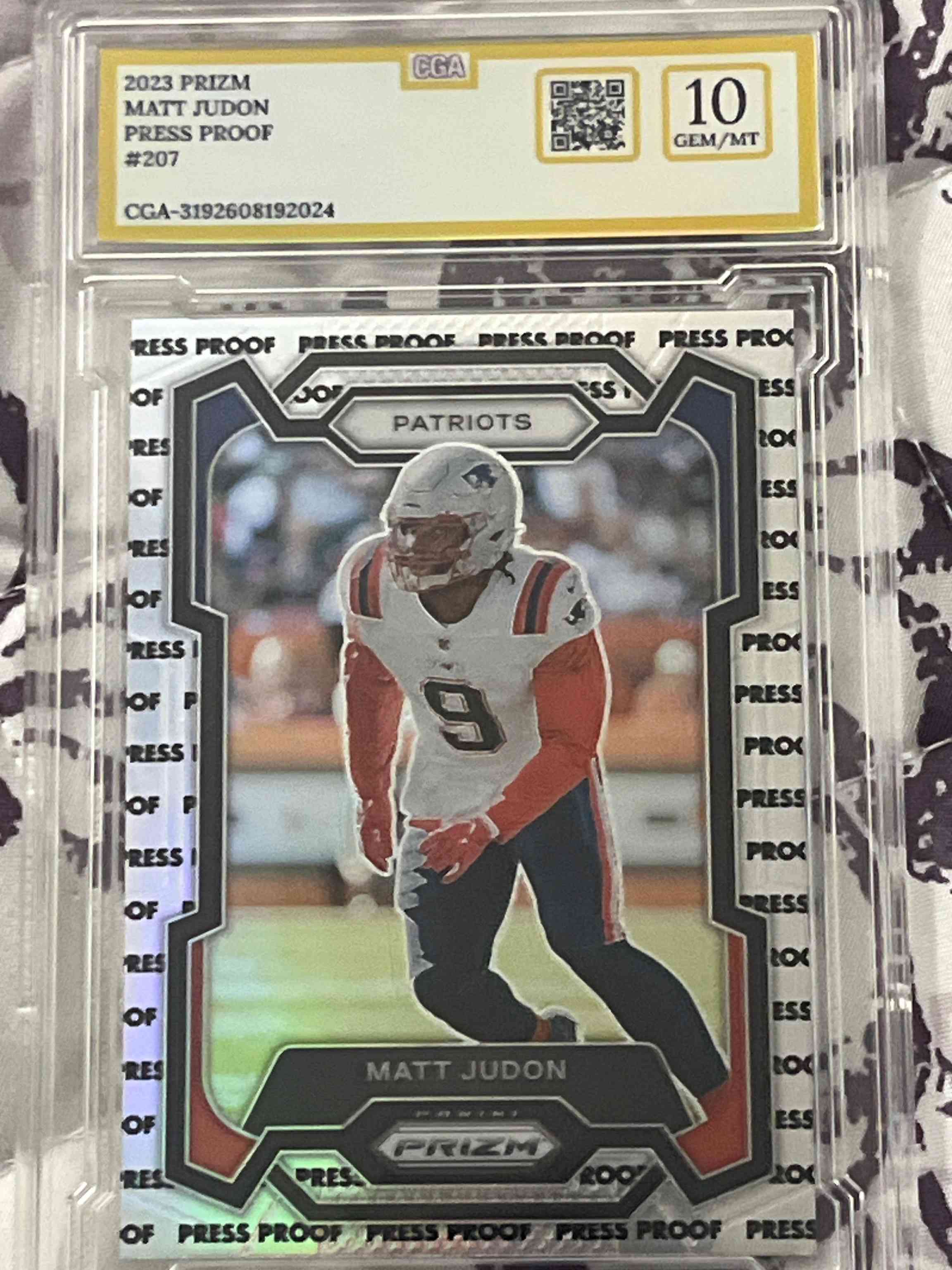 Image for 2023 Panini Prizm Press Proof Matt Judon #207