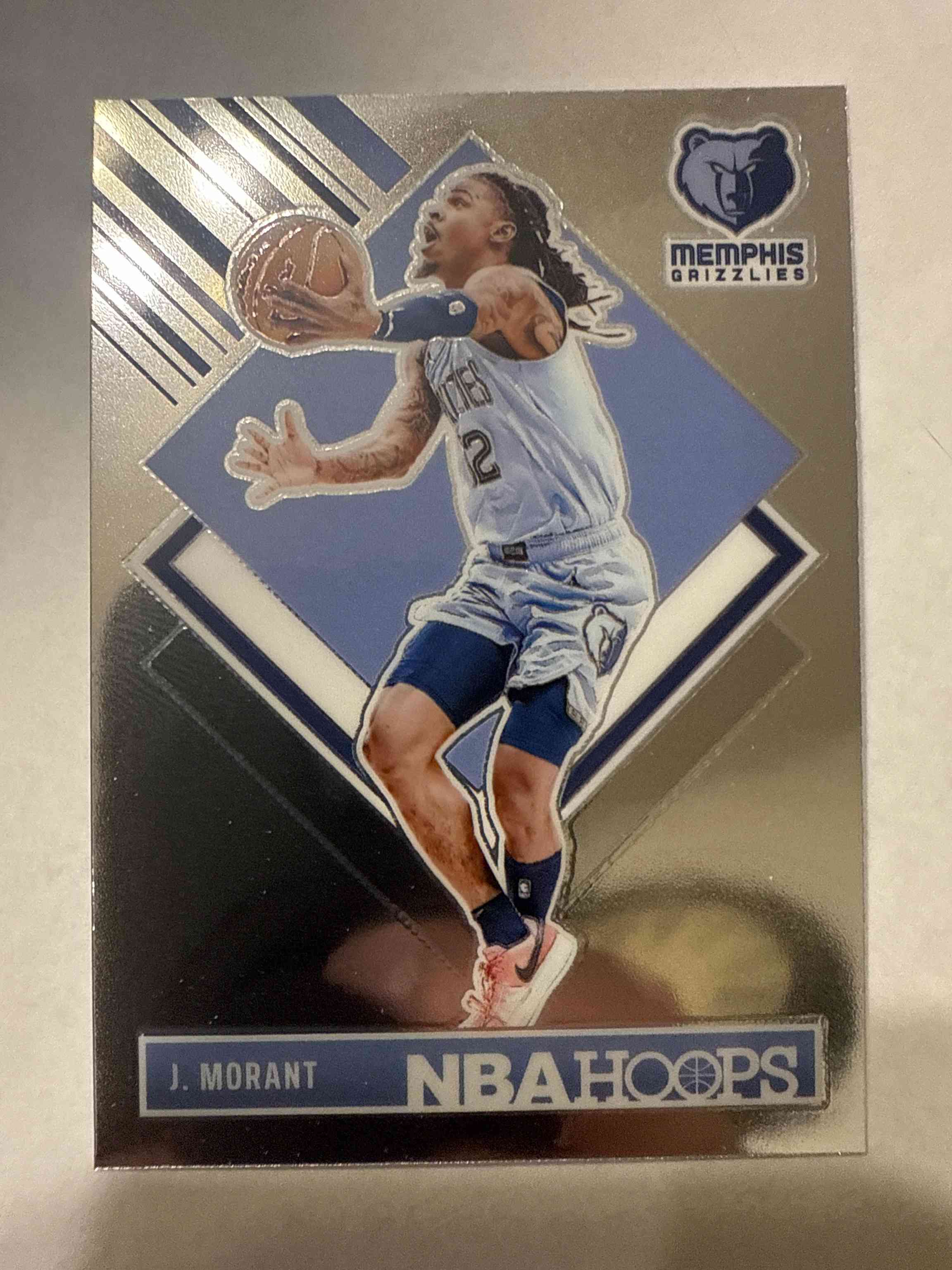 Image for 2024-25 panini nba hoops chrome ja morant 2024-25 panini nba hoops #288 premium chrome tribute #288