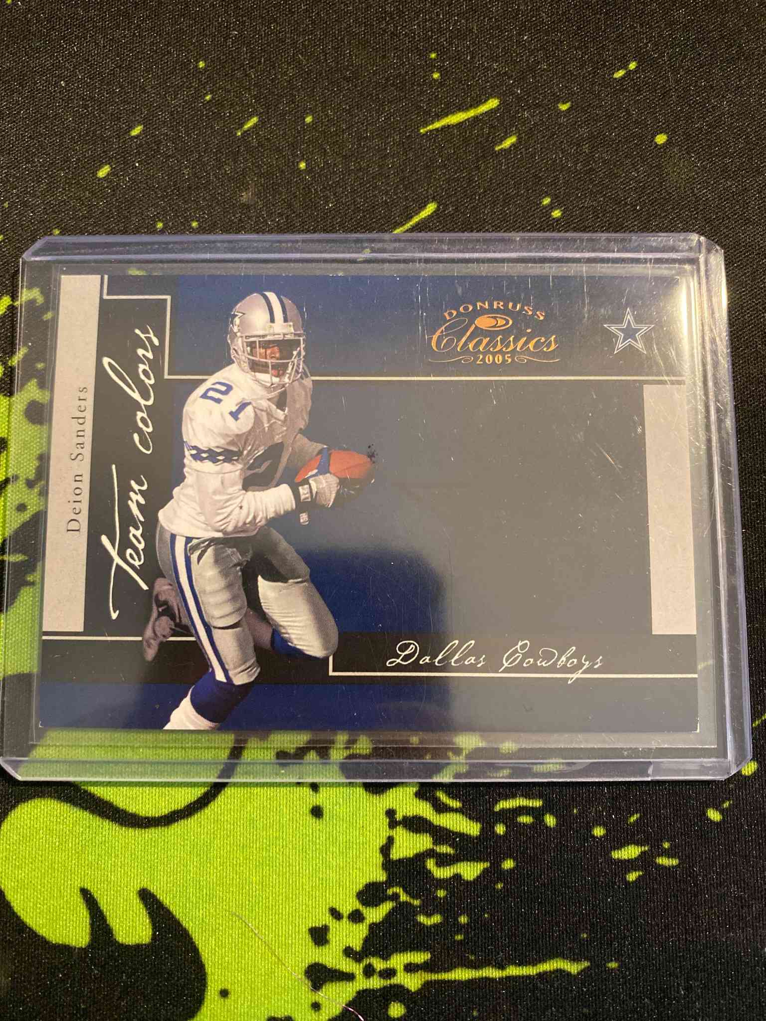 Image for deion sanders cowboys 2005 donruss classics team colors bronze #0884/1000
