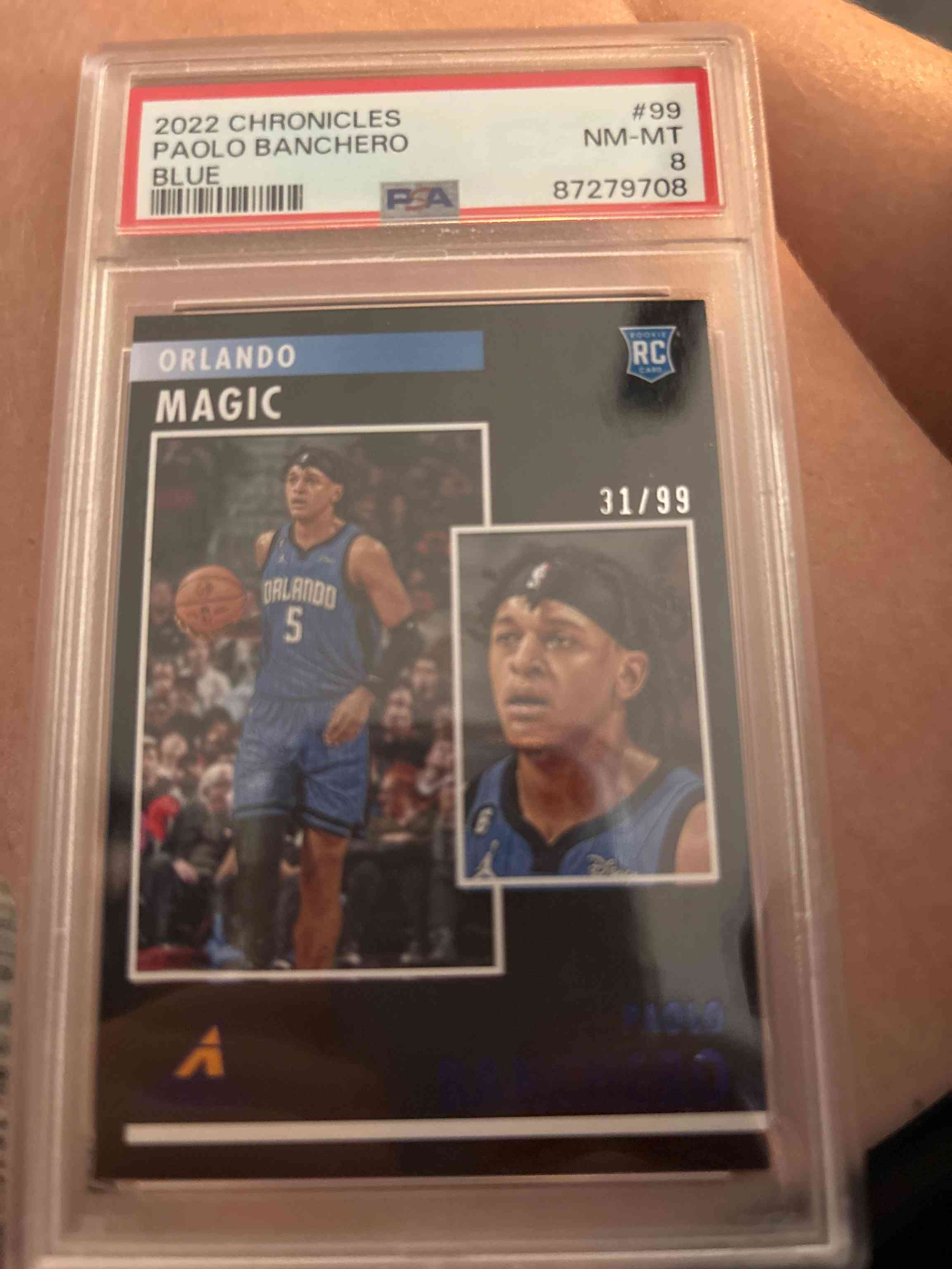 Image for 2022-23 chronicles pinnacle paolo banchero rookie #99 orlando magic