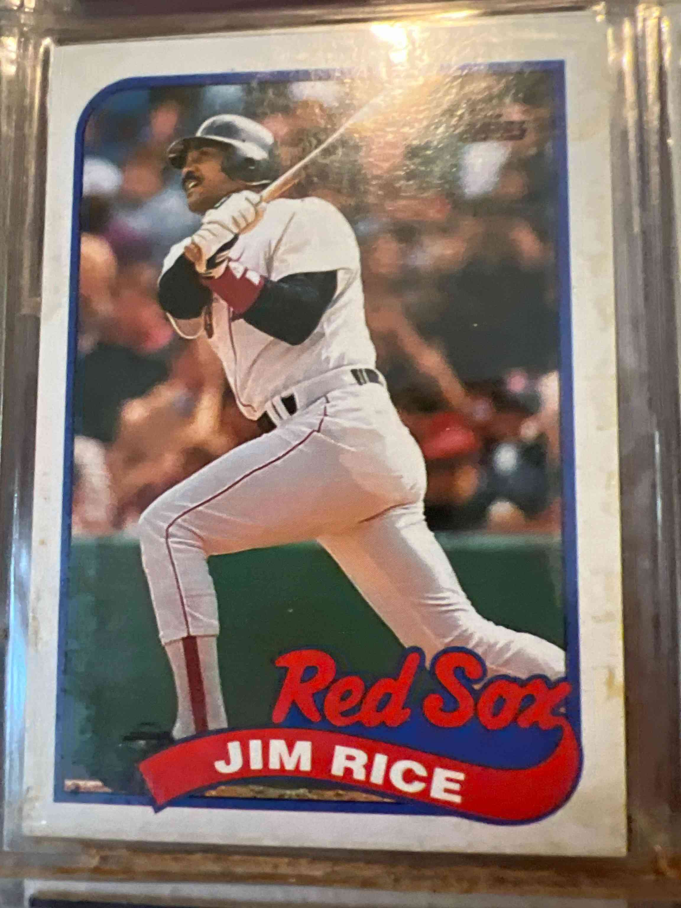 Image for hof'er jim " ed " rice # 245 1989 topps baseball- psa excellent 5.