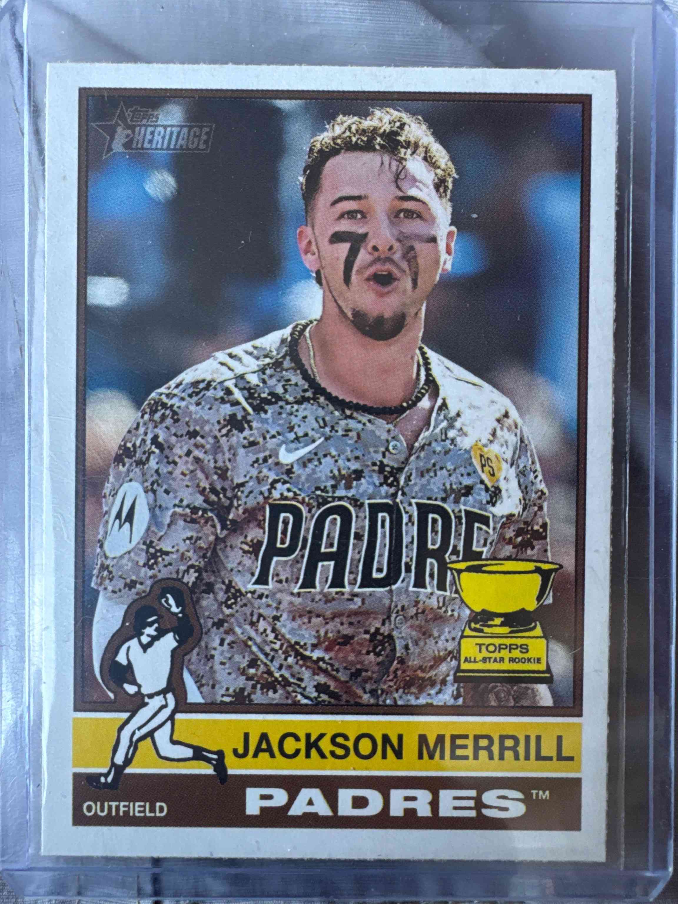 Image for 2025 topps heritage image photo variation rookie cup jackson merrill